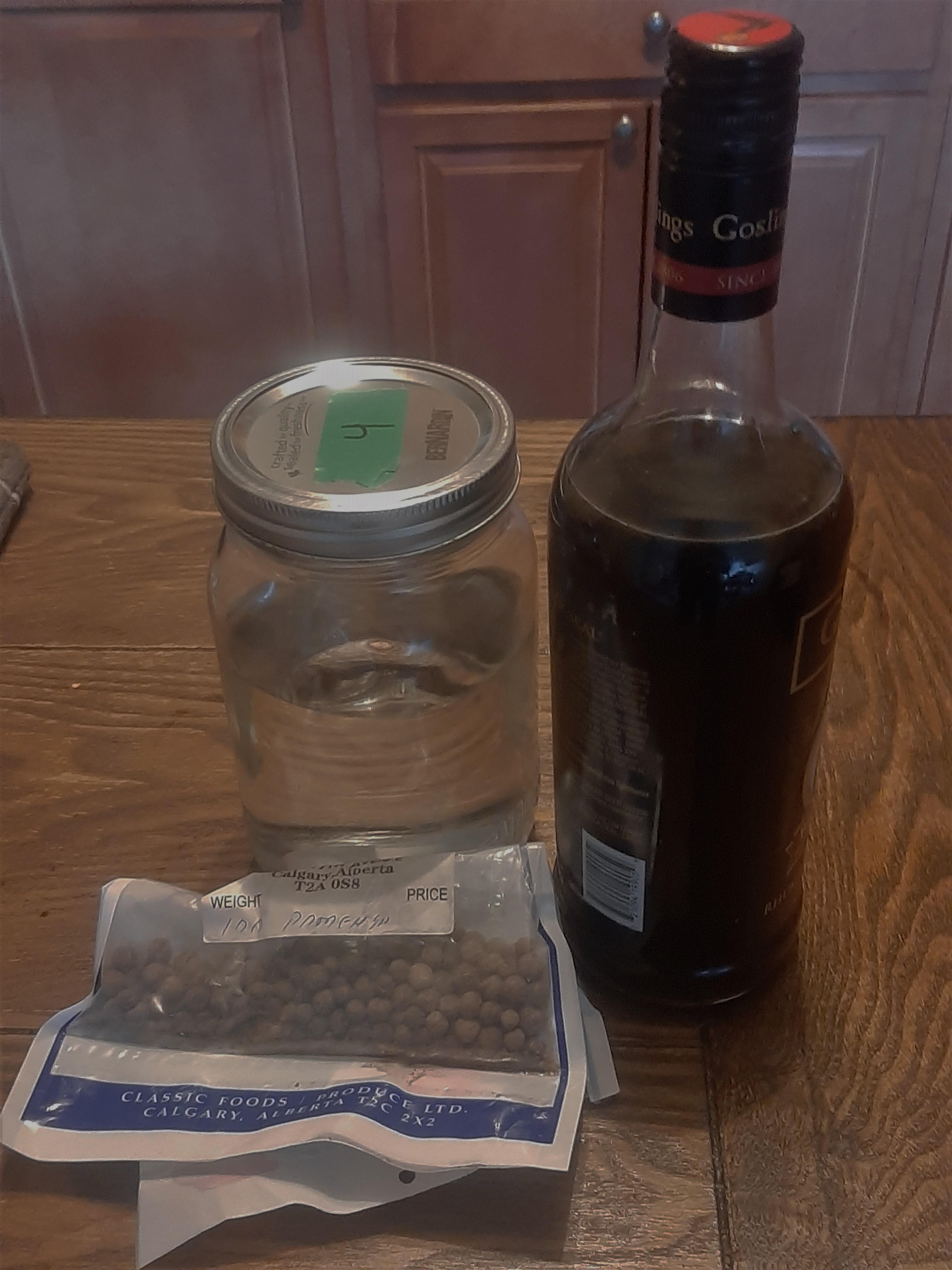Finished a batch of Allspice Dram with homemade grain alcohol. Amateur