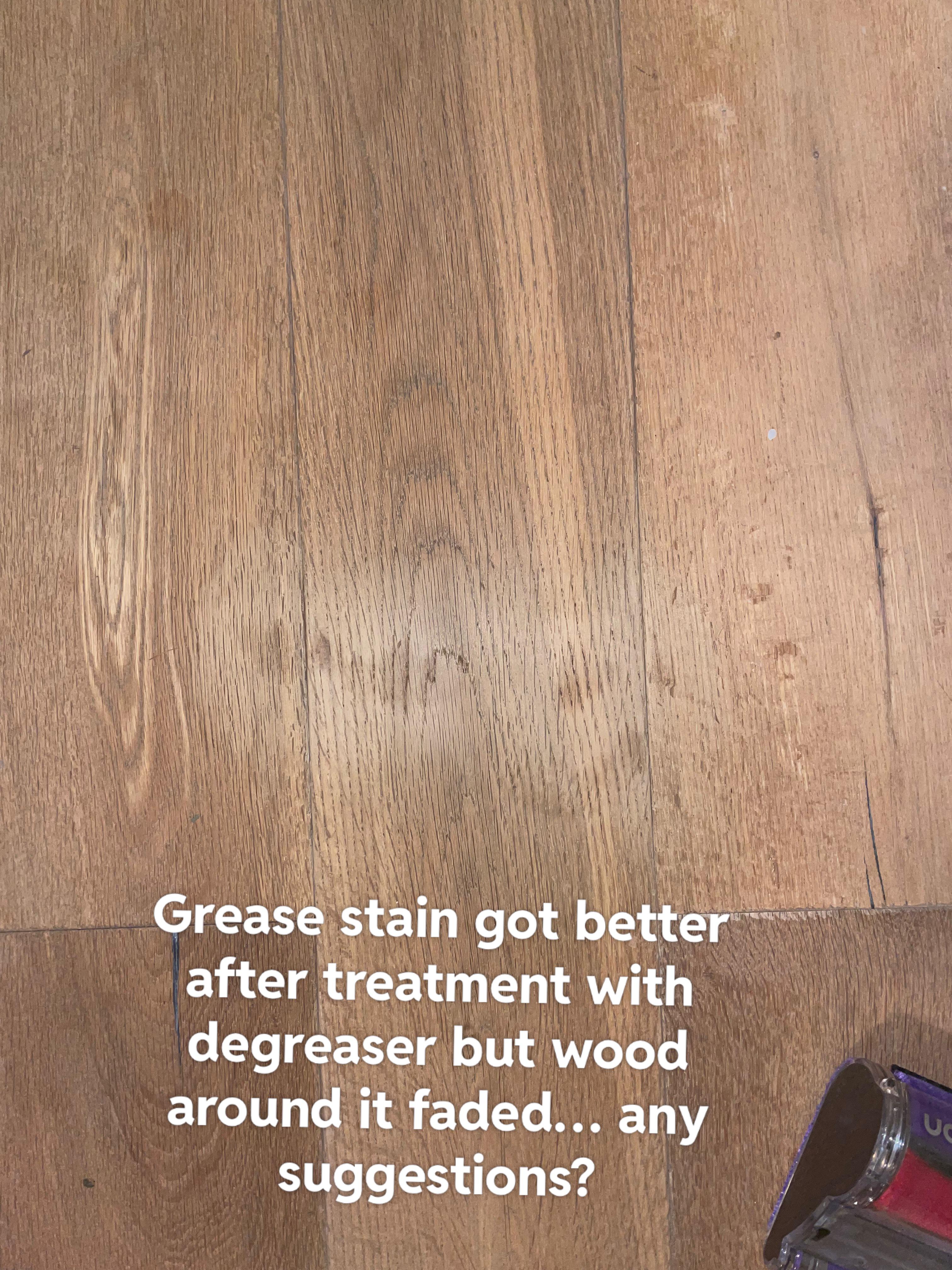 Hardwood floor grease stain r/CleaningTips