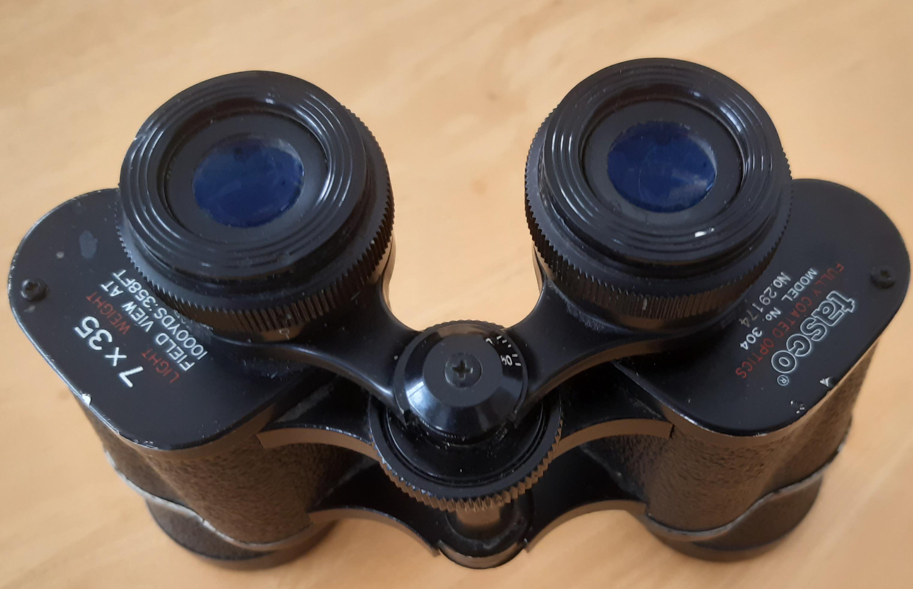 Tasco No. 304 Binoculars Double vision. Suggestions for correction