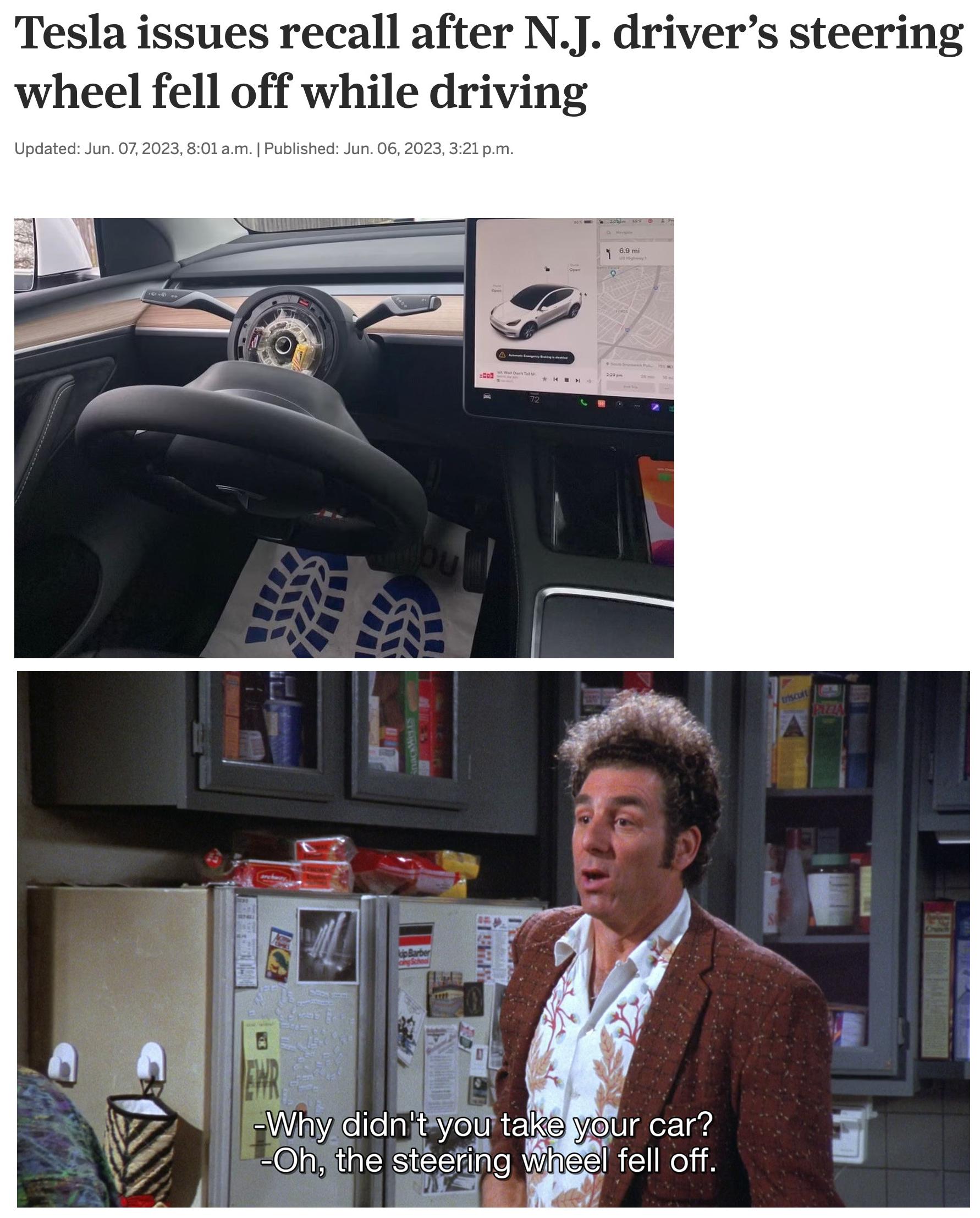 Oh the steering wheel fell off r/seinfeld