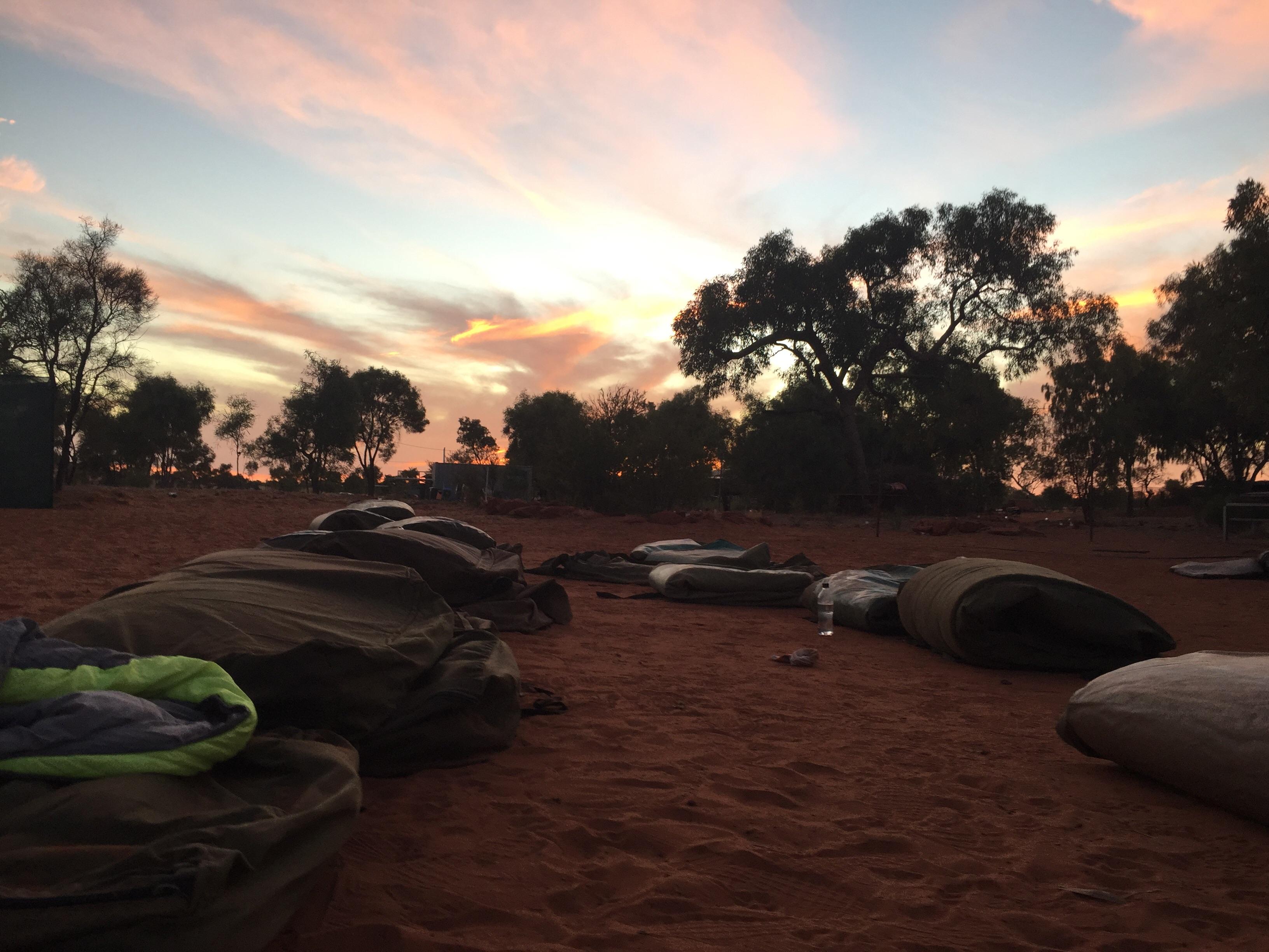 Sleeping in swags in a remote aboriginal community in Central Australia r/CampingandHiking