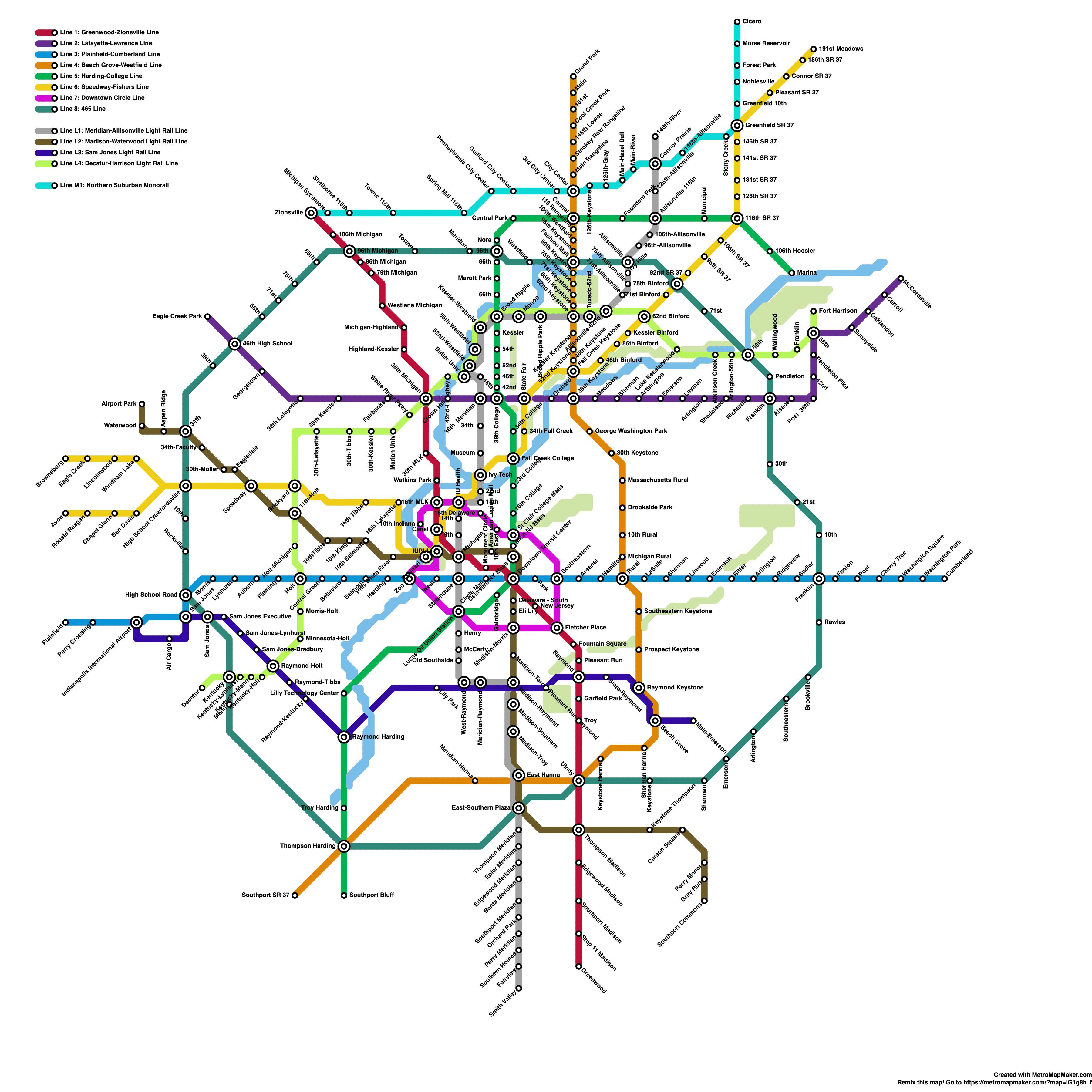 I made this with the hope of one day Indianapolis having an efficient