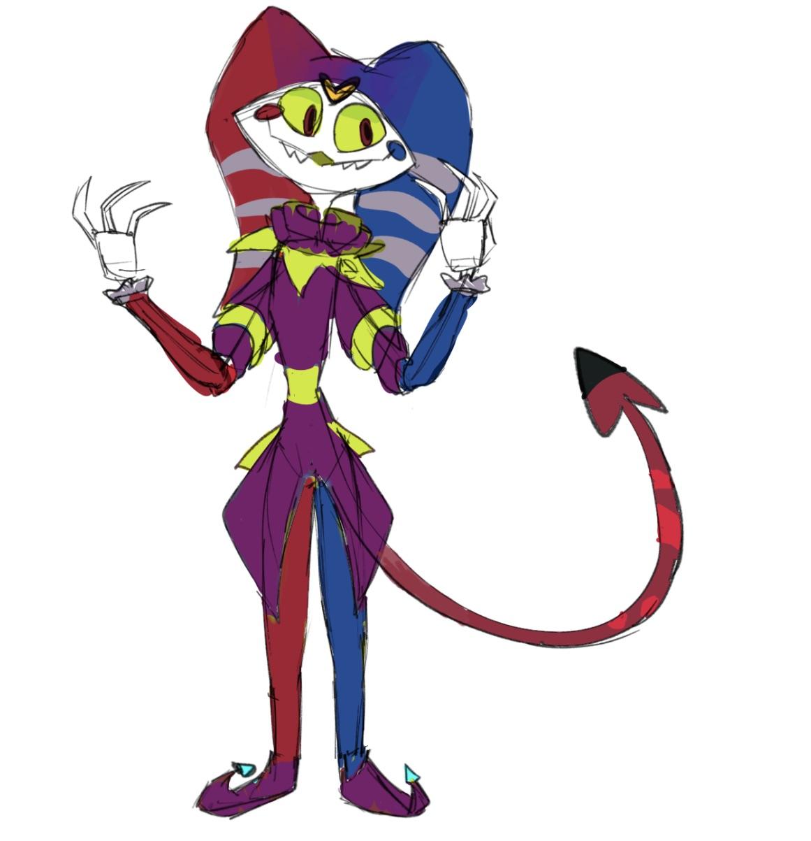 Any name ideas for this jester (my oc) r/HelluvaBoss