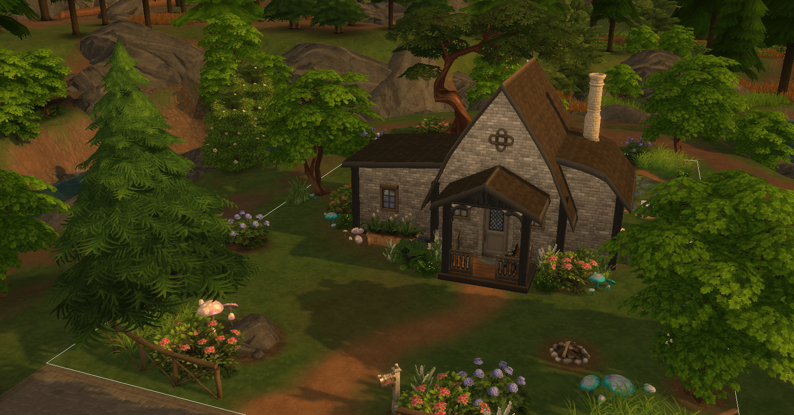 Glimmerbrook Starter Home that I finished today : r/Sims4