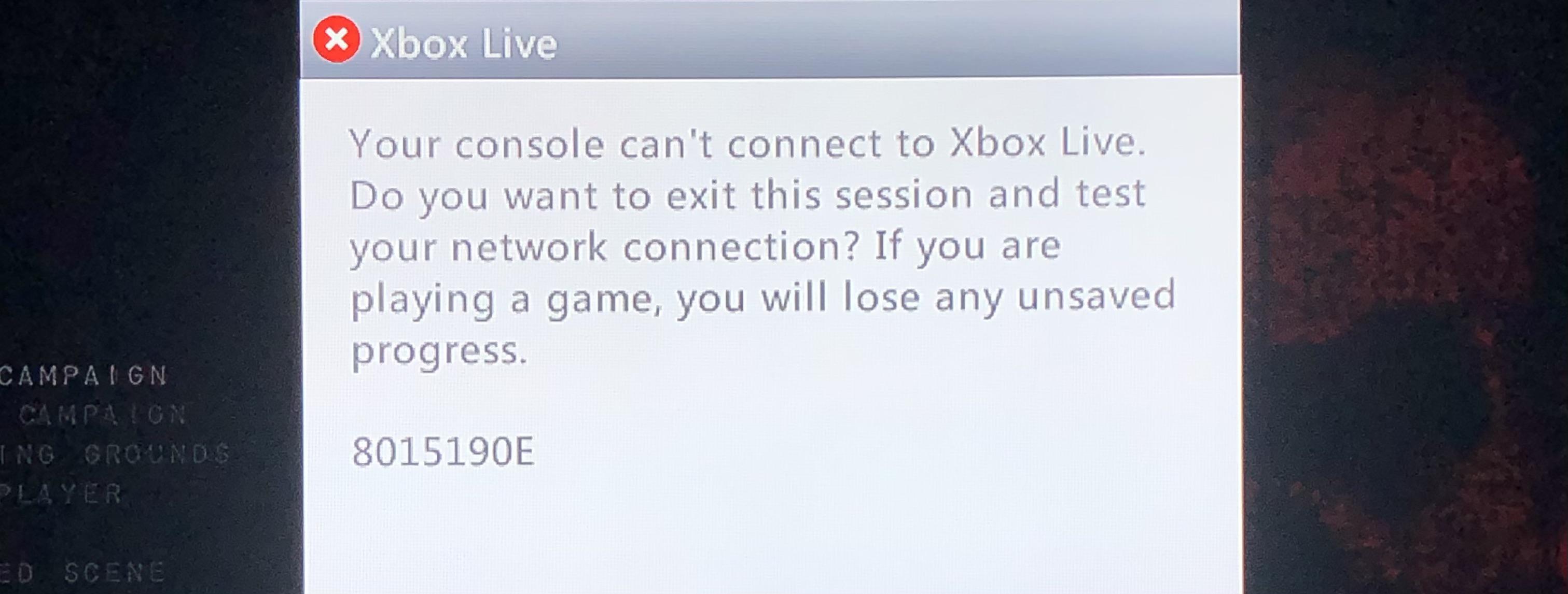 I keep getting this error, can’t play online. Not even though backwards
