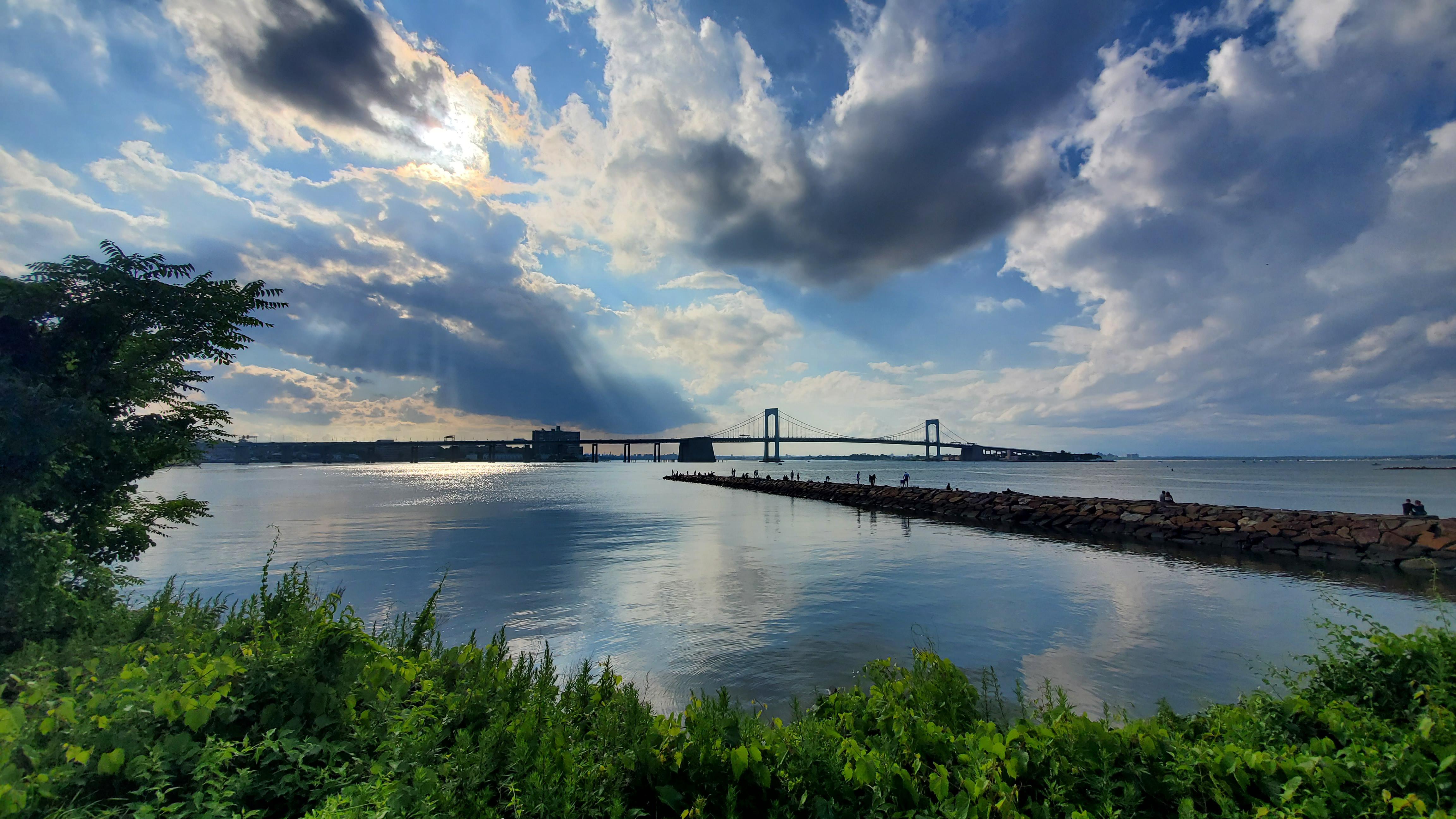 Little Bay Park in Queens facing the Throgs Neck Bridge July 4th, 2021
