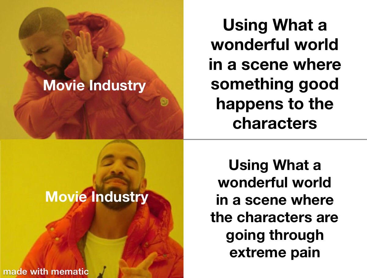 I see trees of green, Red roses too r/memes