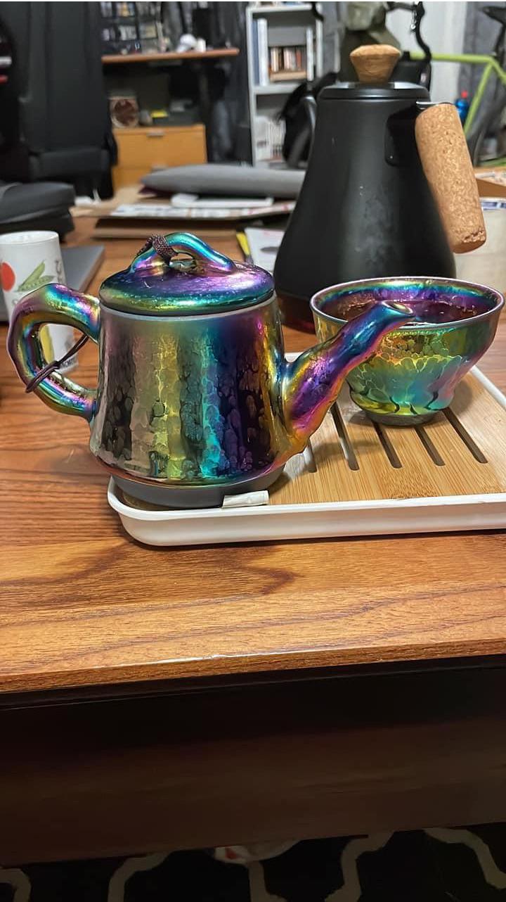 My rainbow tea set r/tea