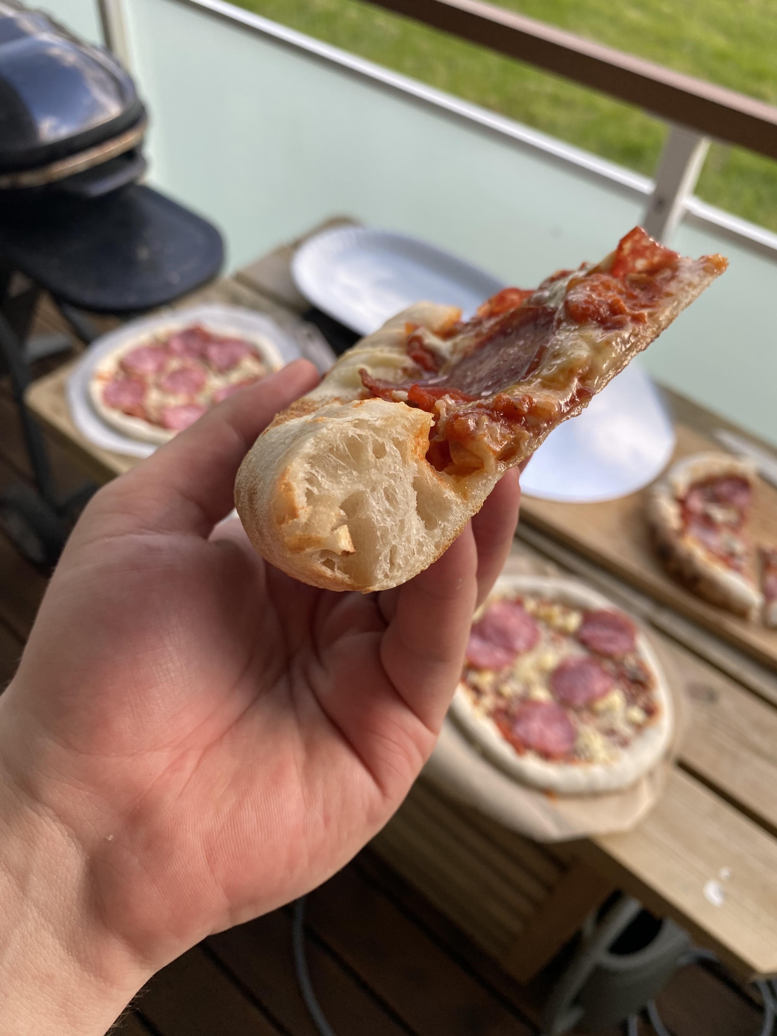 Worried about the giant crust. Tasted it. No longer worried. r/Pizza