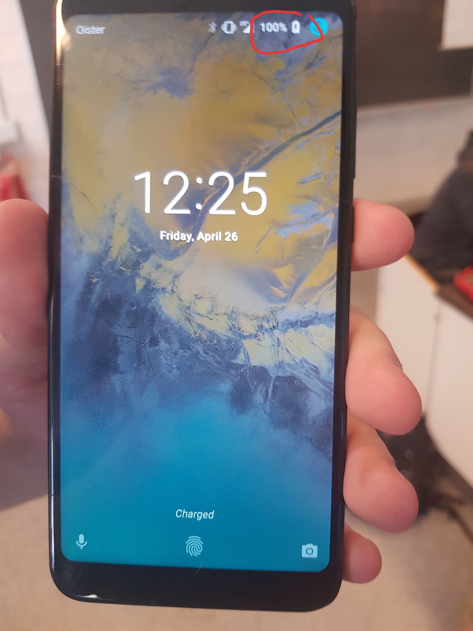 My unplugged phone, is currently charging with 100% power. wut? : r