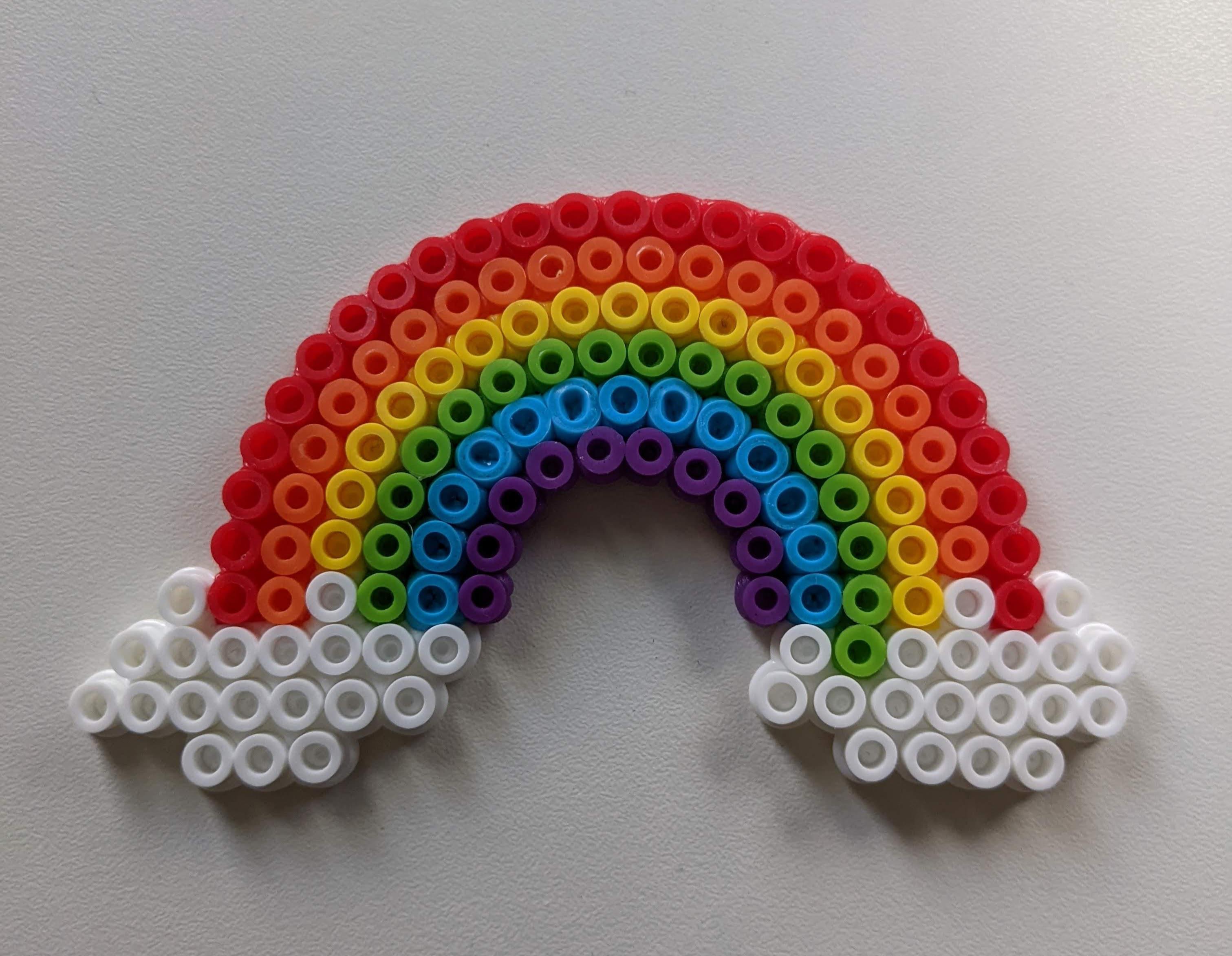 🌈 Rainbow Perler Bead pattern r/crafts