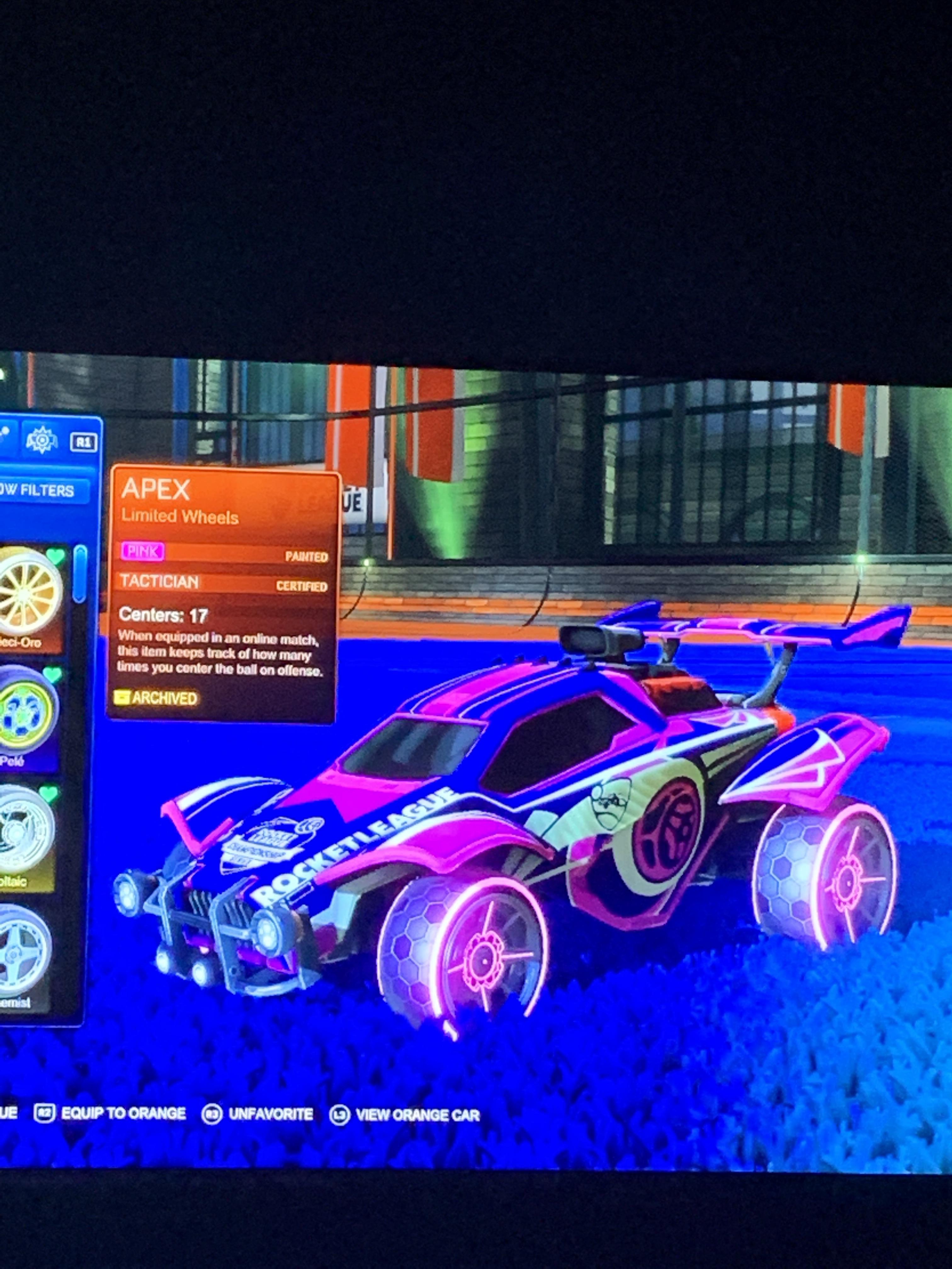 I have one of the only tier 2 cert pink apex wheels on the game I want