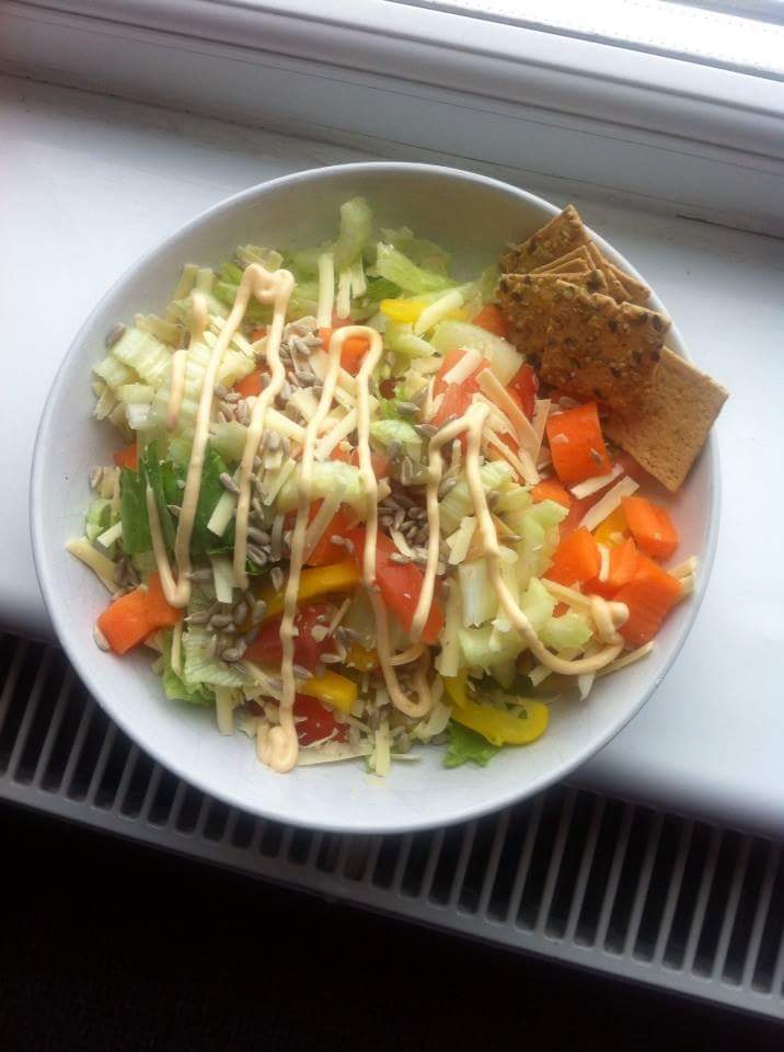 Eating healthy on a budget! 5 of your 5 a day plus sunflower seeds