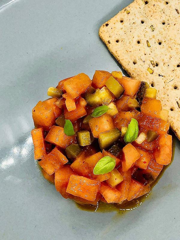 Easy Vegan Watermelon Steak Tartare r/VeganFood