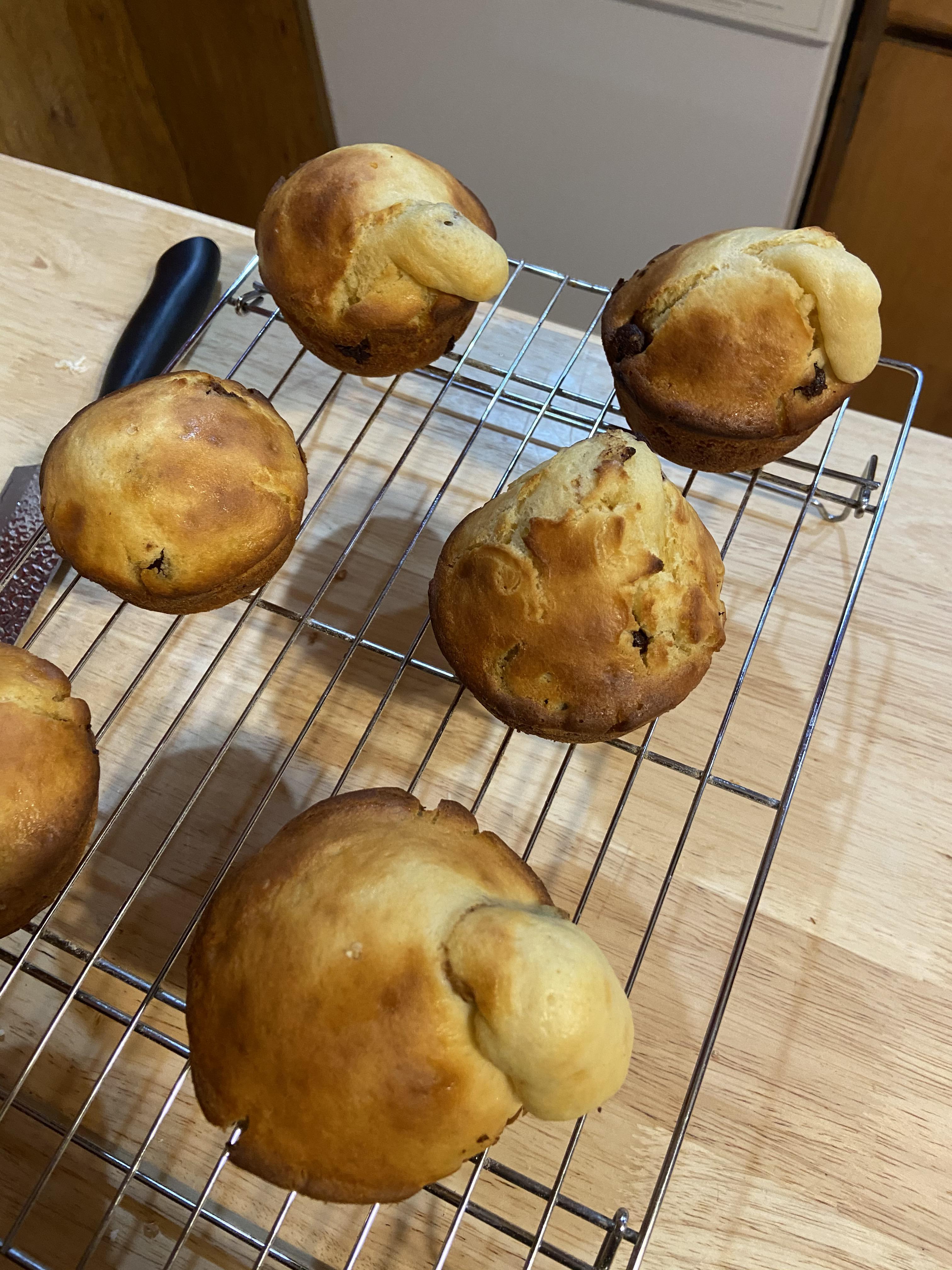 What am i doing wrong? My muffins look like they are puking their