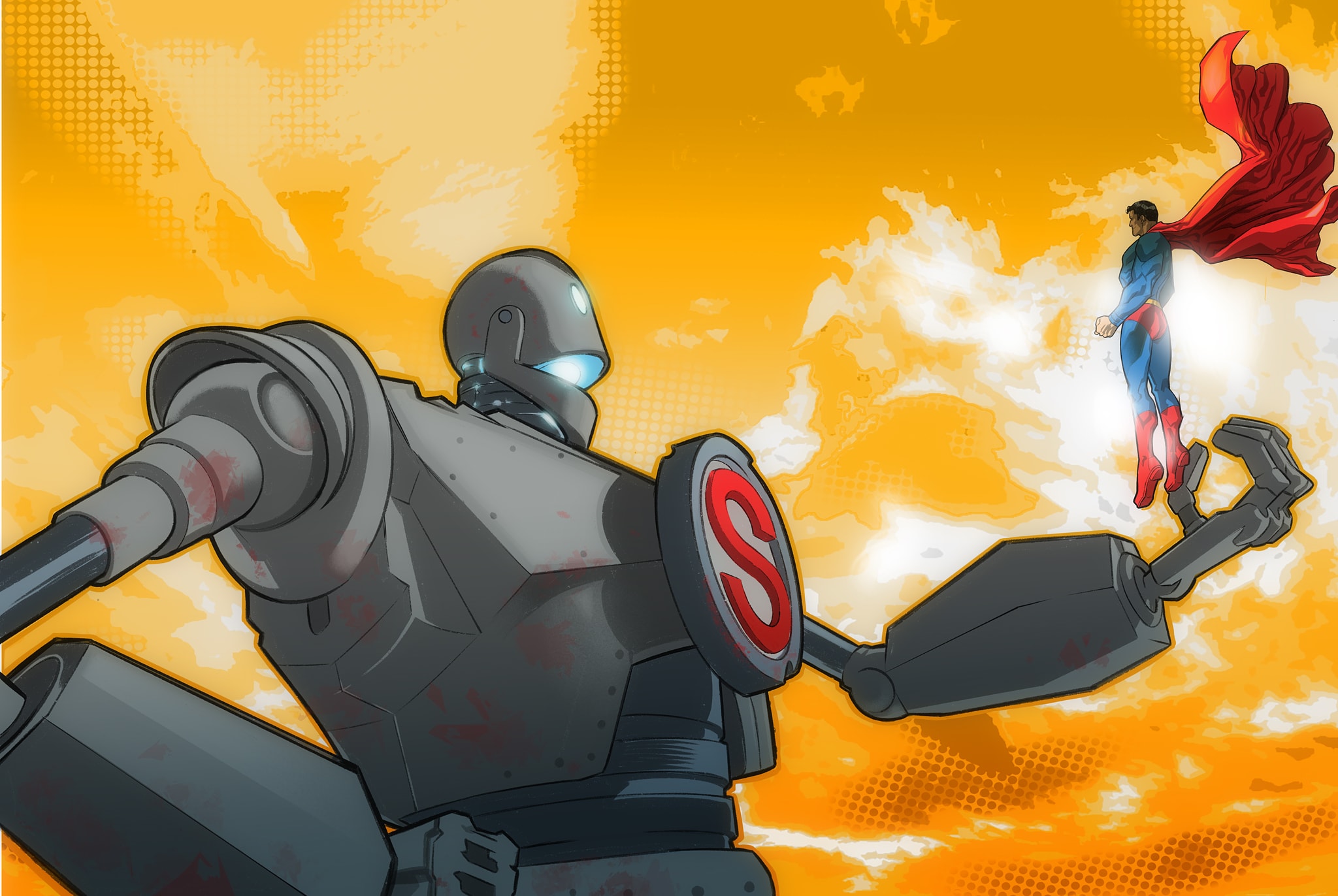 Superman & The Iron Giant by David Messina r/superman