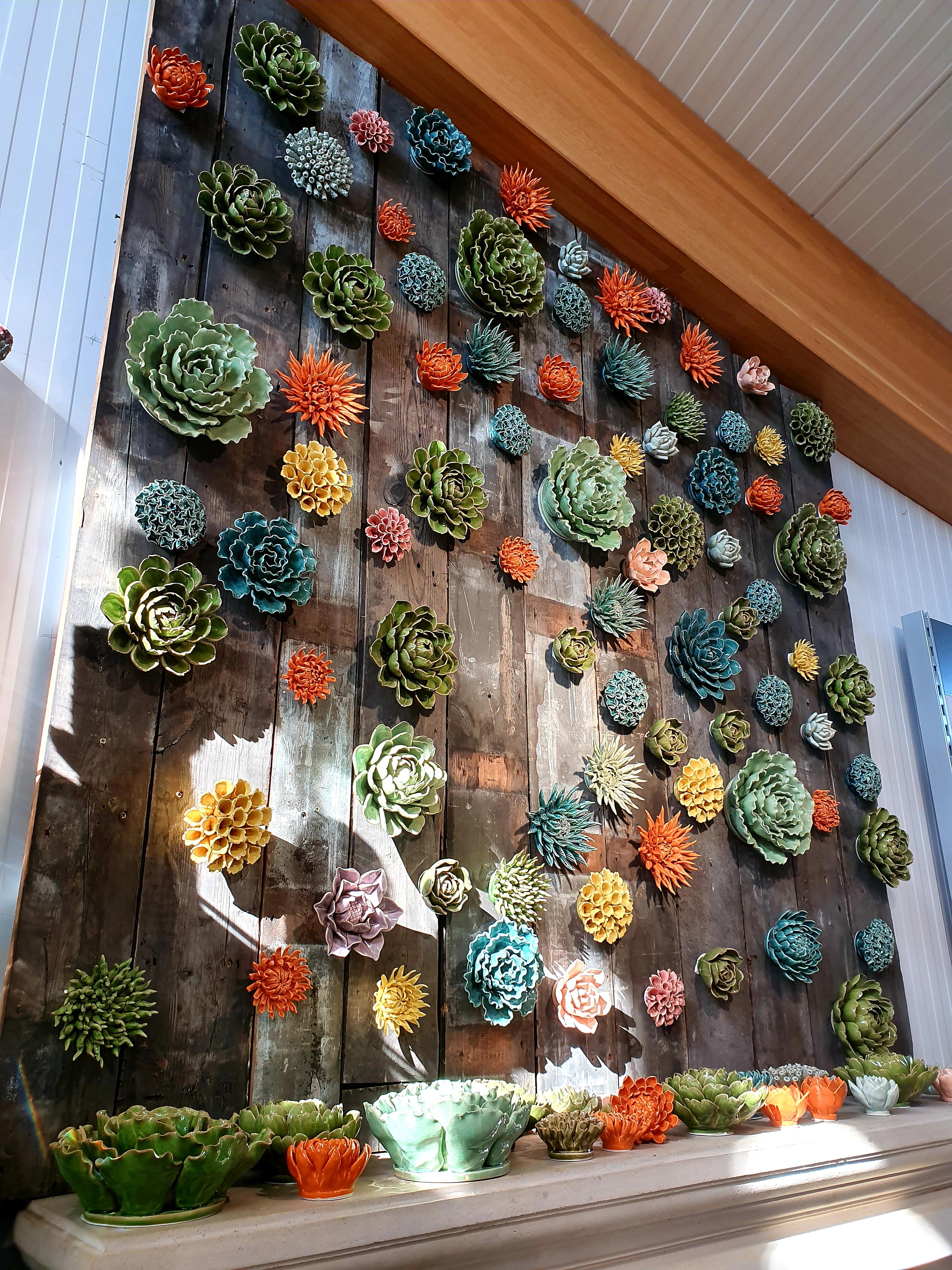 This ceramic succulent wall r/succulents