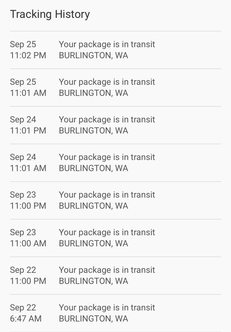 FedEx delays? Package has been sitting in Burlington since Wednesday