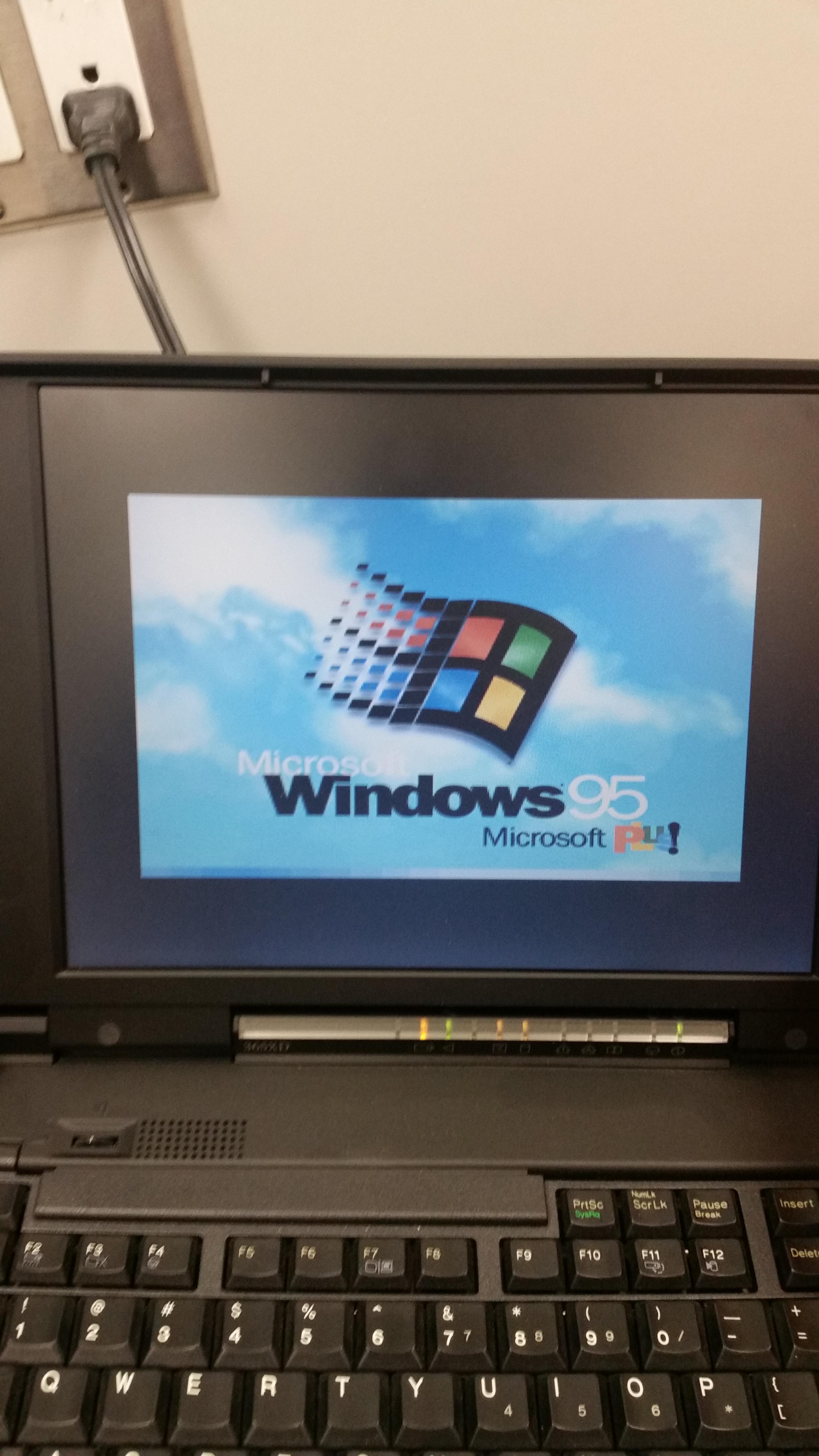 Found a laptop in a thrift store from 1995 that still ran perfectly r