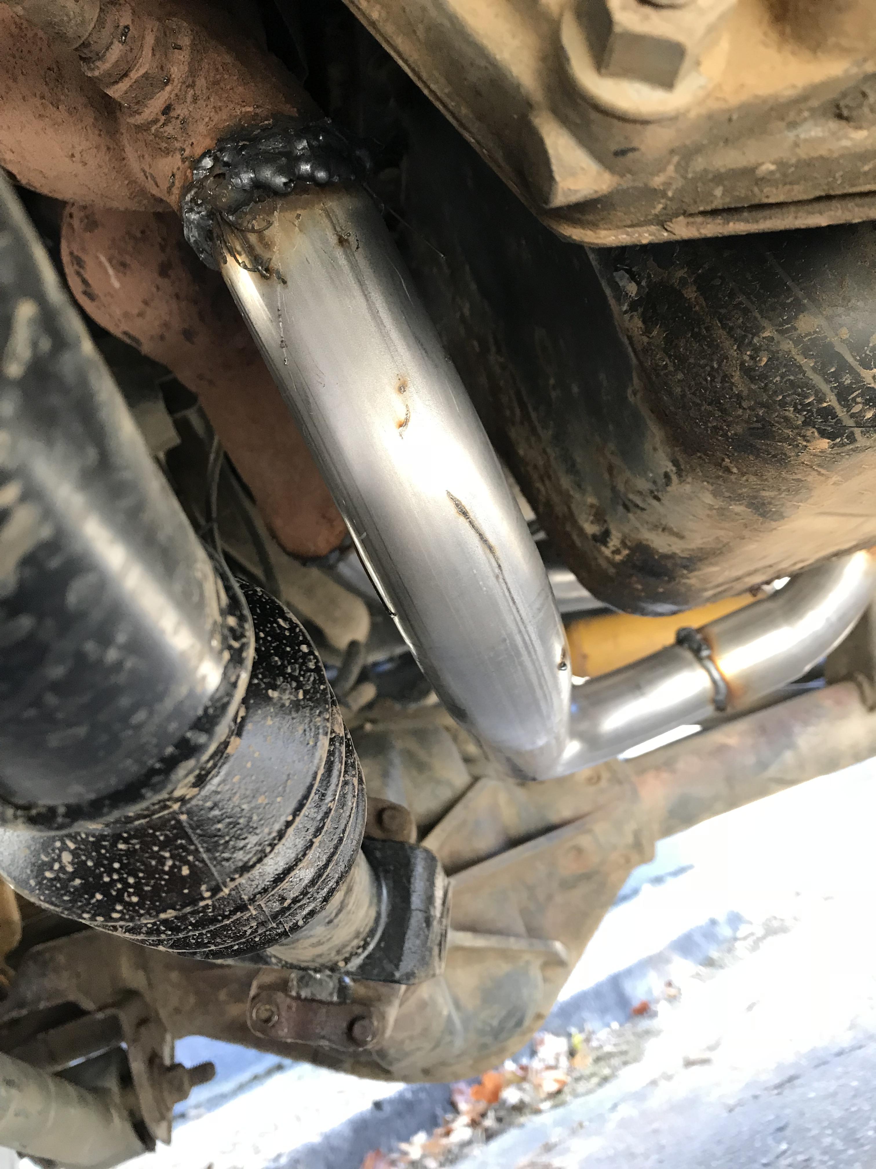 What my exhaust shop thought was acceptable r/BadWelding
