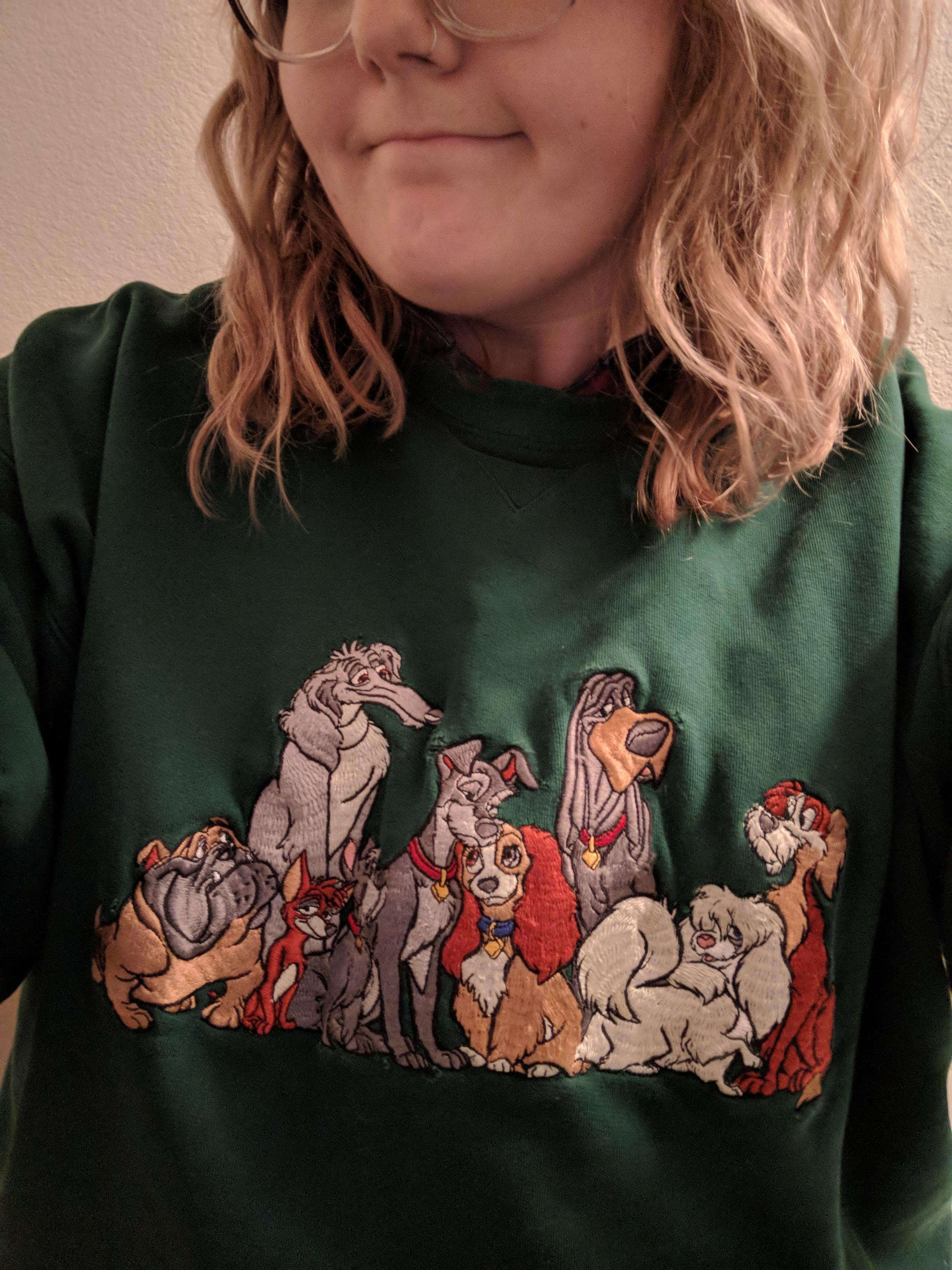 Found this vintage Lady and the Tramp sweatshirt today! ThriftStoreHauls