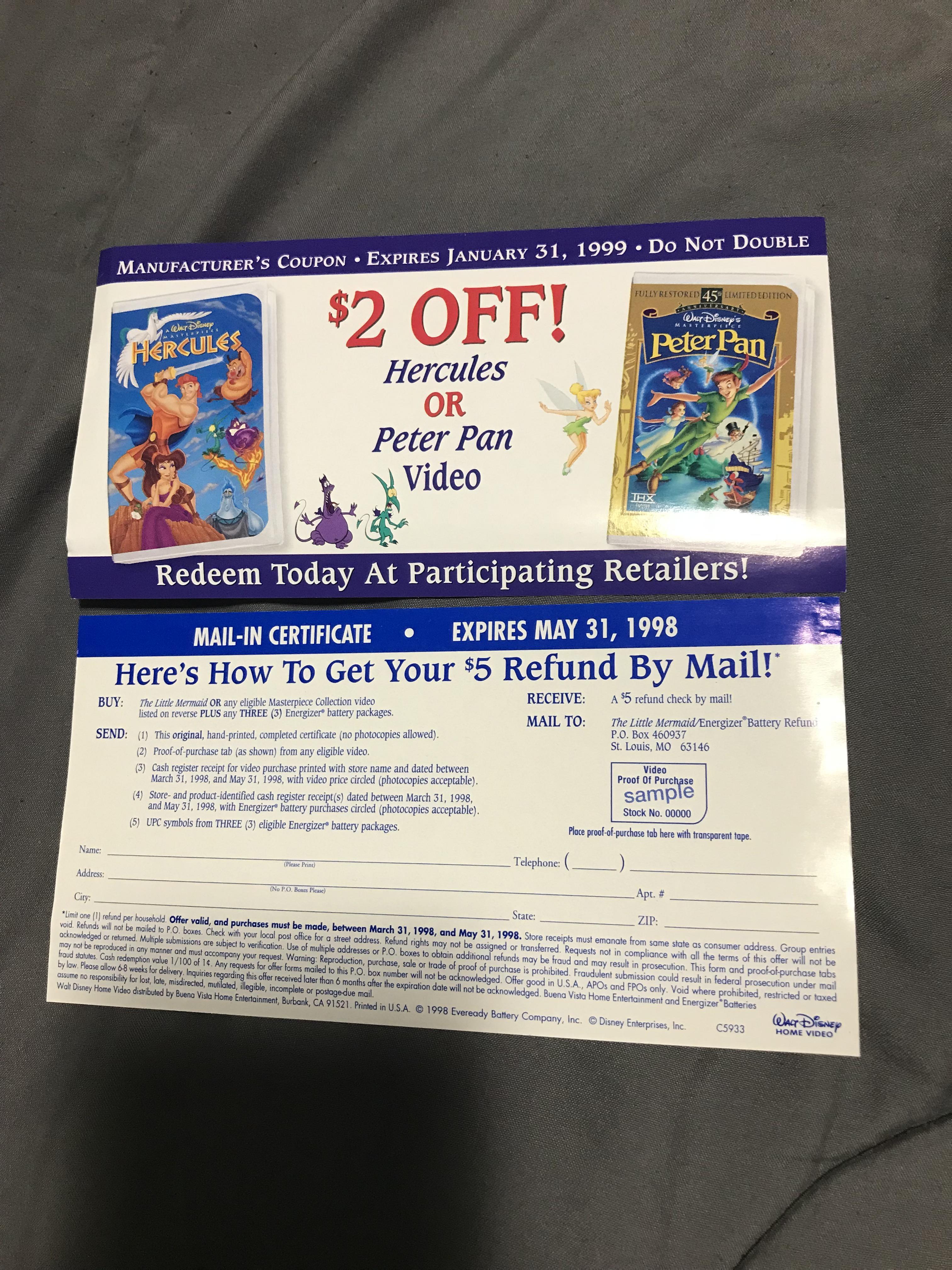 Purchased a VHS from the thrift store, The Little Mermaid, and it still