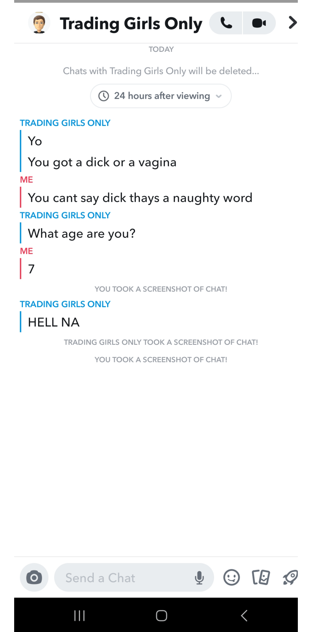 Girl Dirty Snapchat Screenshots