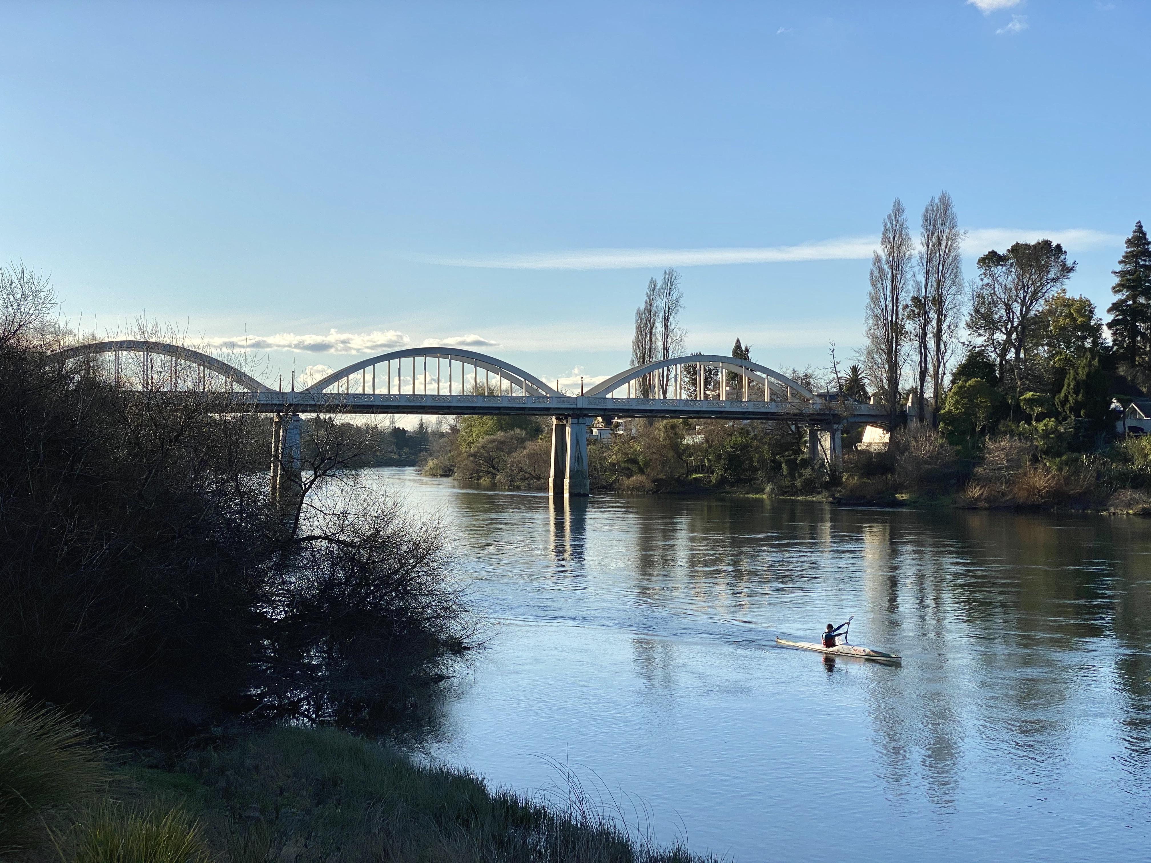 The Fairfield Bridge, Hamilton, New Zealand, completed in 1937. Photo