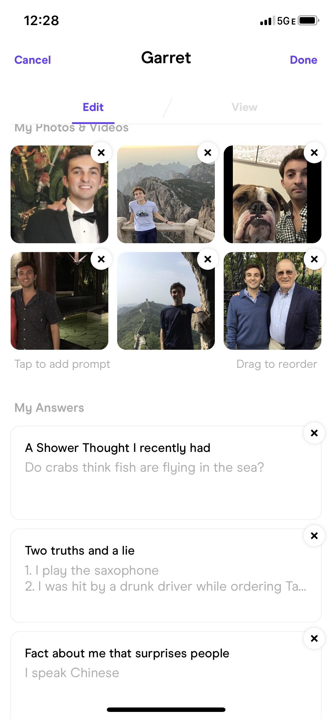 Thoughts on my profile? Please don’t shred me too hard for it if it