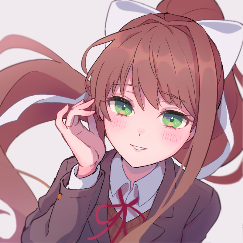Monika (art by misuto) r/DDLC
