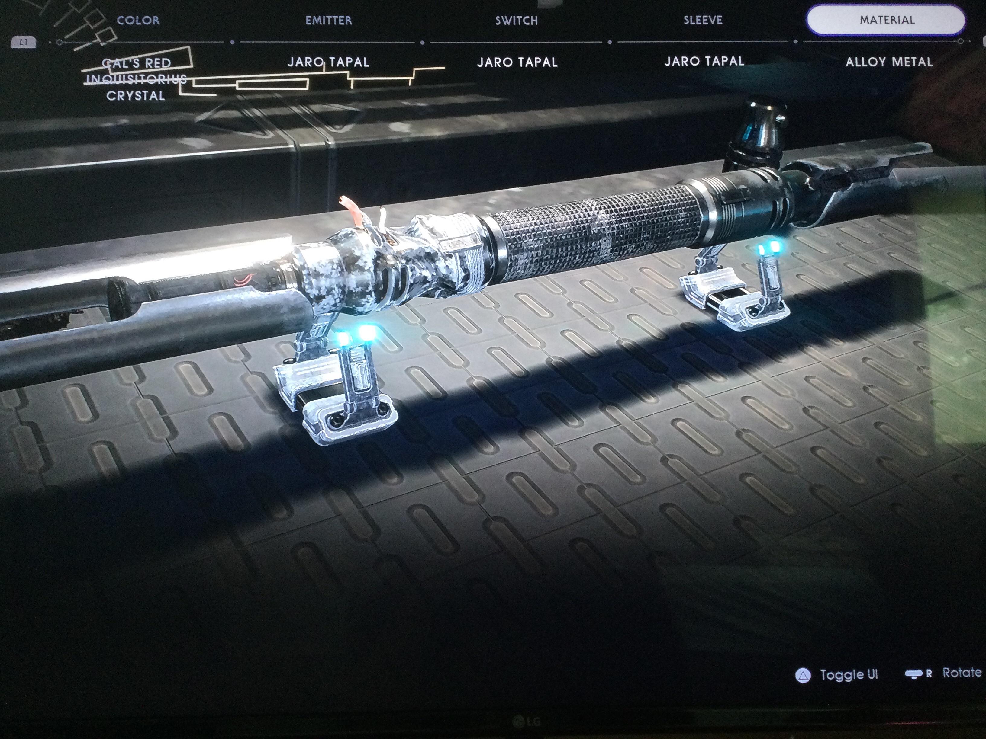 Did anyone notice this when your lightsaber breaks the switch is broken