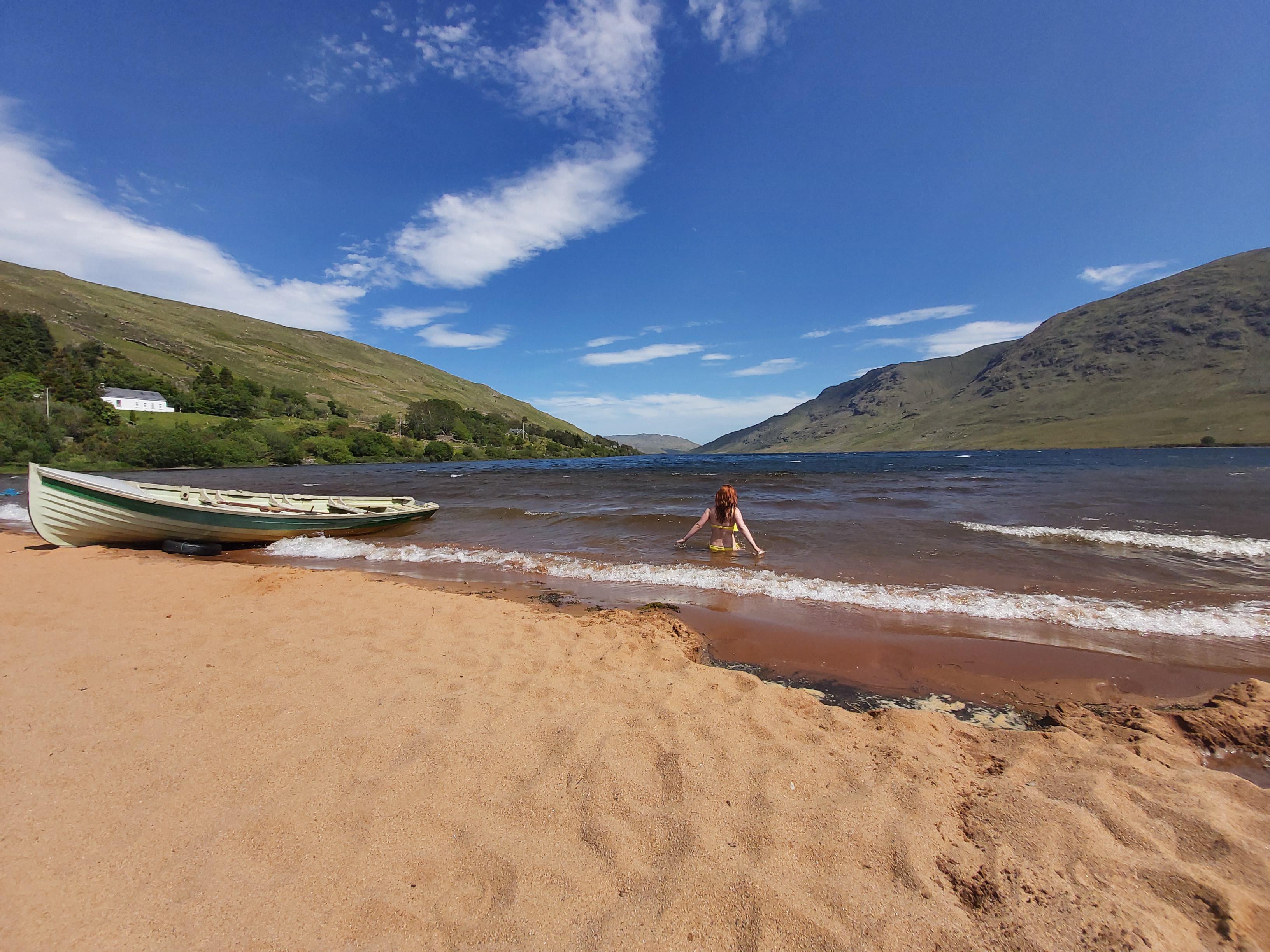 Lough Na Fooey, a glacial lake on the county Mayo/Galway border. r