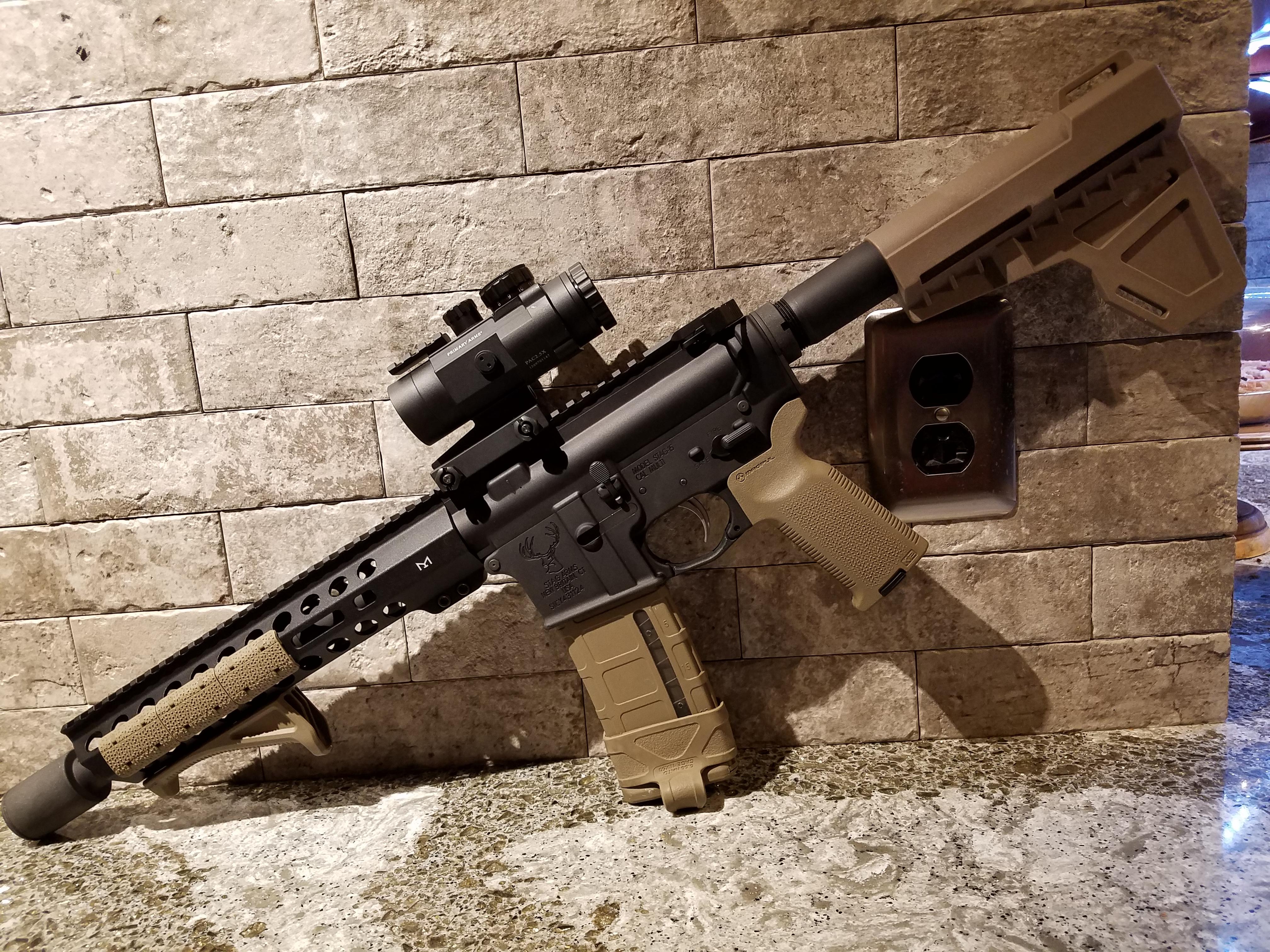 10.5 AR pistol with FDE accents. r/ar15pistol