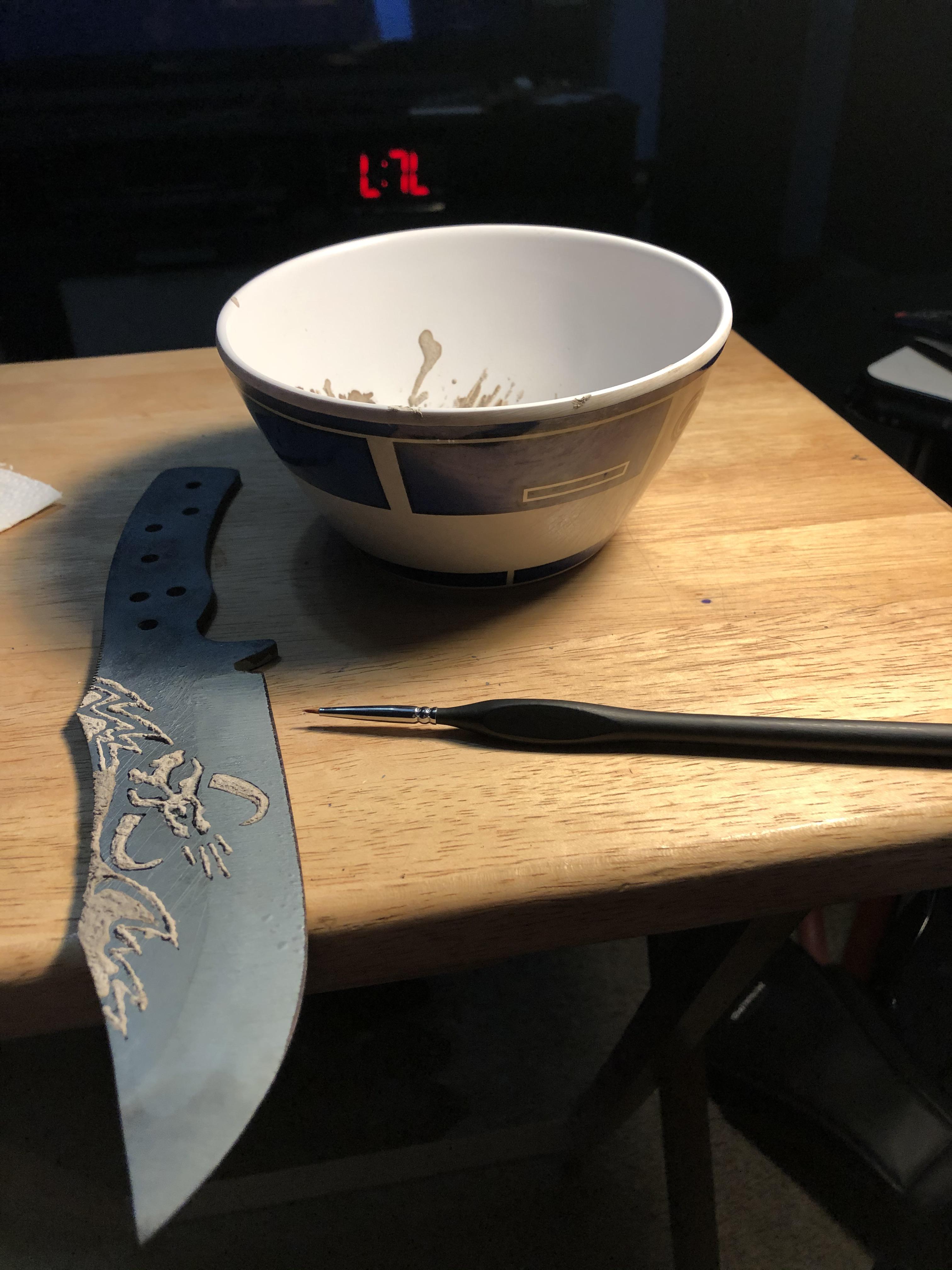 Hand painted clay hamon 🐝 r/Bladesmith