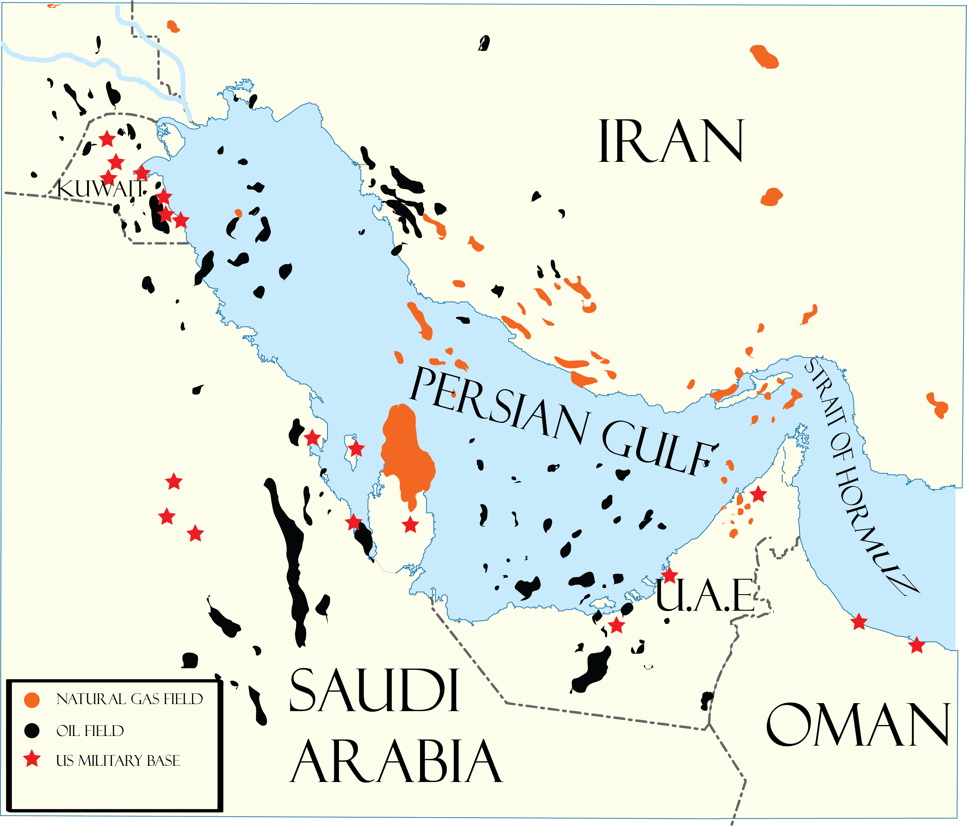 Persian Gulf r/MapPorn