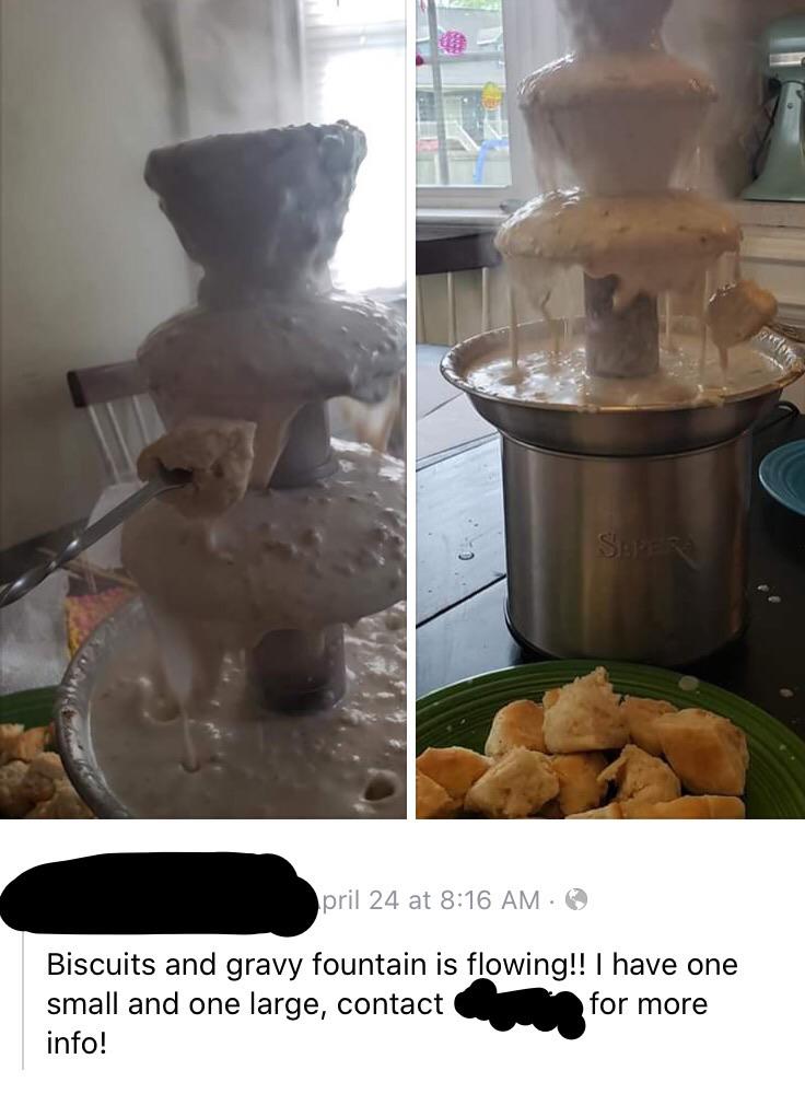 NCEP Would you eat from a biscuits & gravy fountain? GBCN