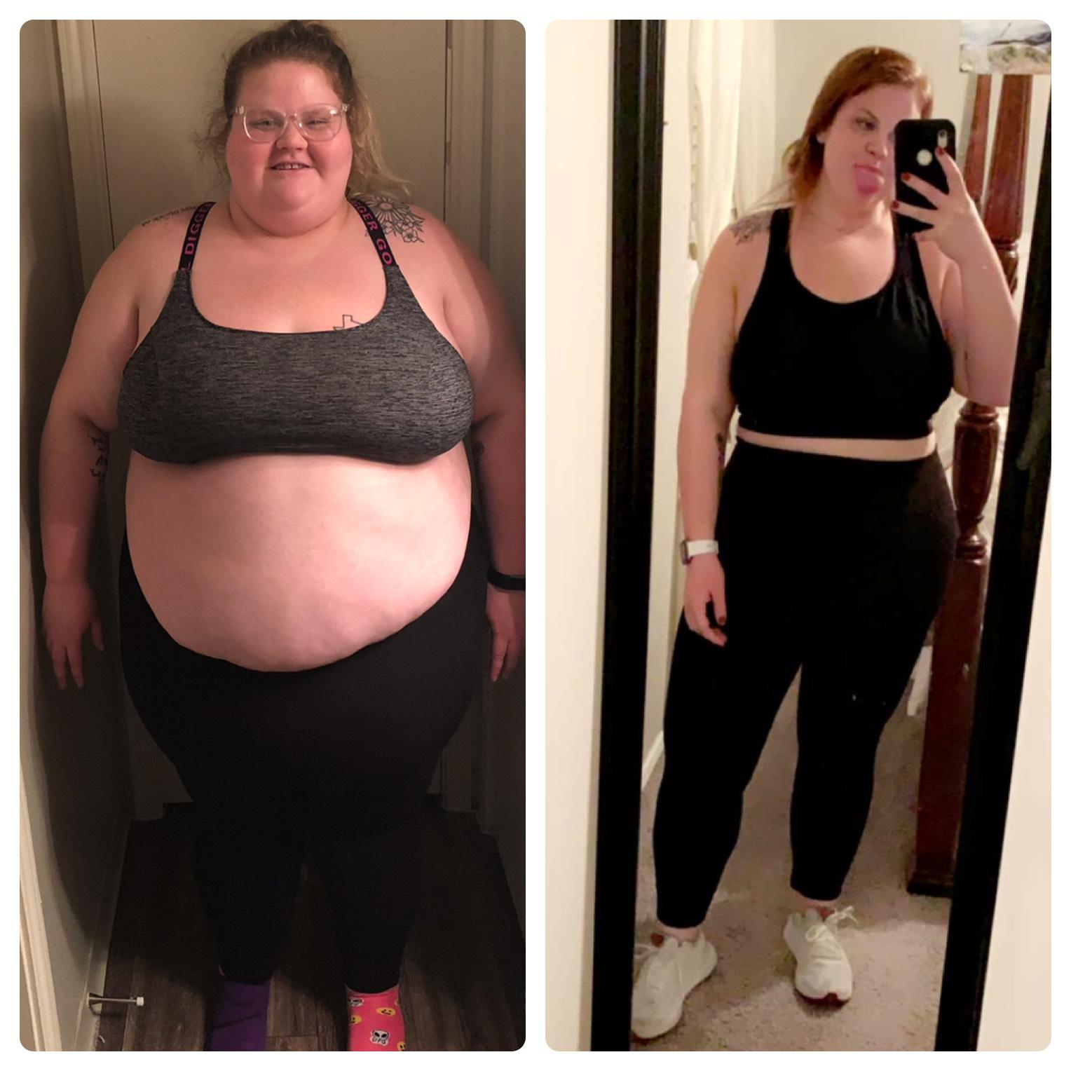 F/22/5'3" [389>247=142 lbs] 19 months weight loss progress. It's been a