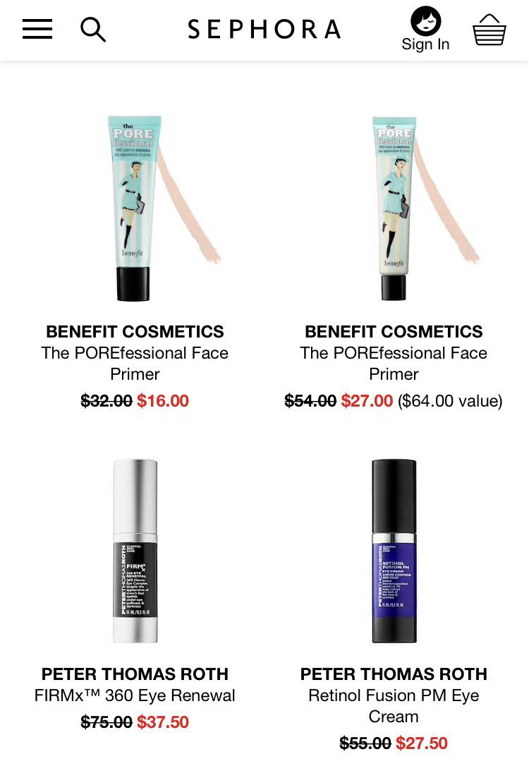 Sephora price matching Ulta 21 DOB daily beauty steals r/MUAontheCheap