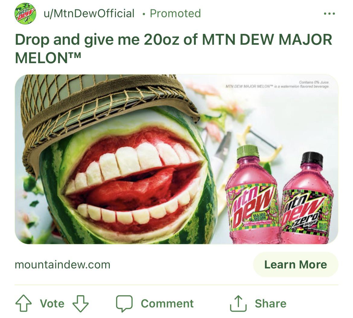 104 best Major Melon images on Pholder | Mountaindew, Soda and To Fizz