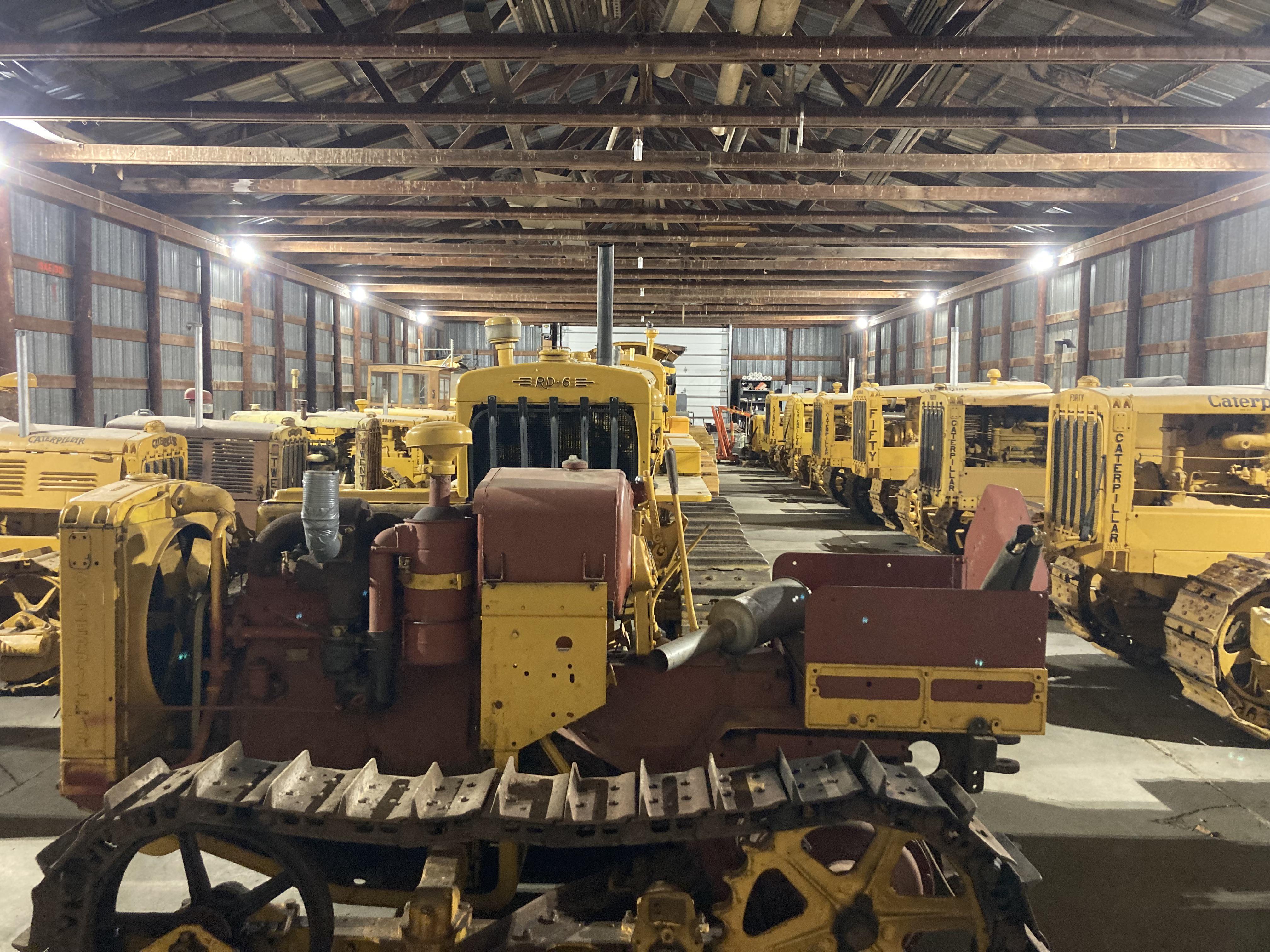Incredible Caterpillar machine collection at the Earthmoving Legacy