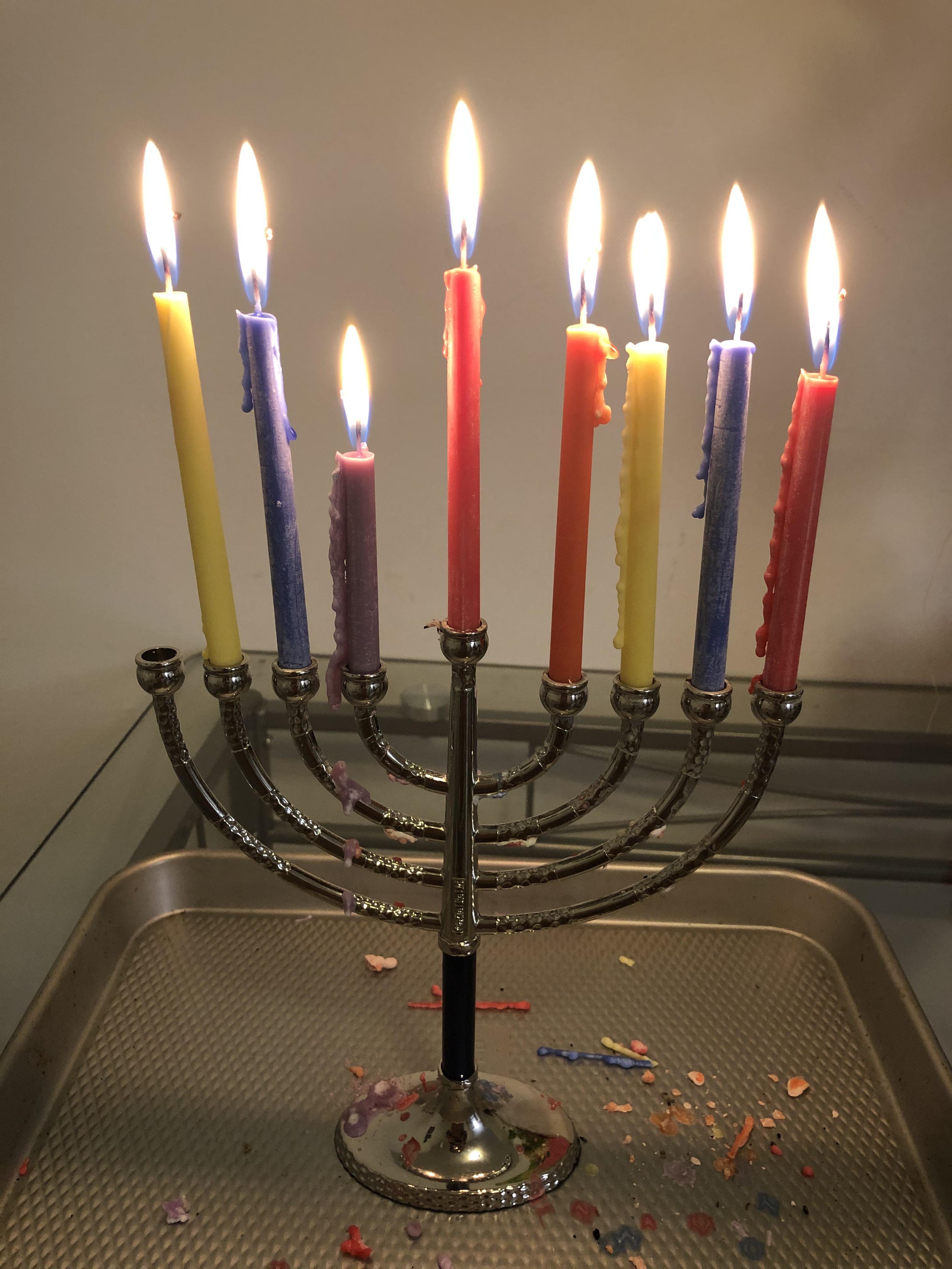 One of my candles is burning quicker than the rest r/mildlyinteresting