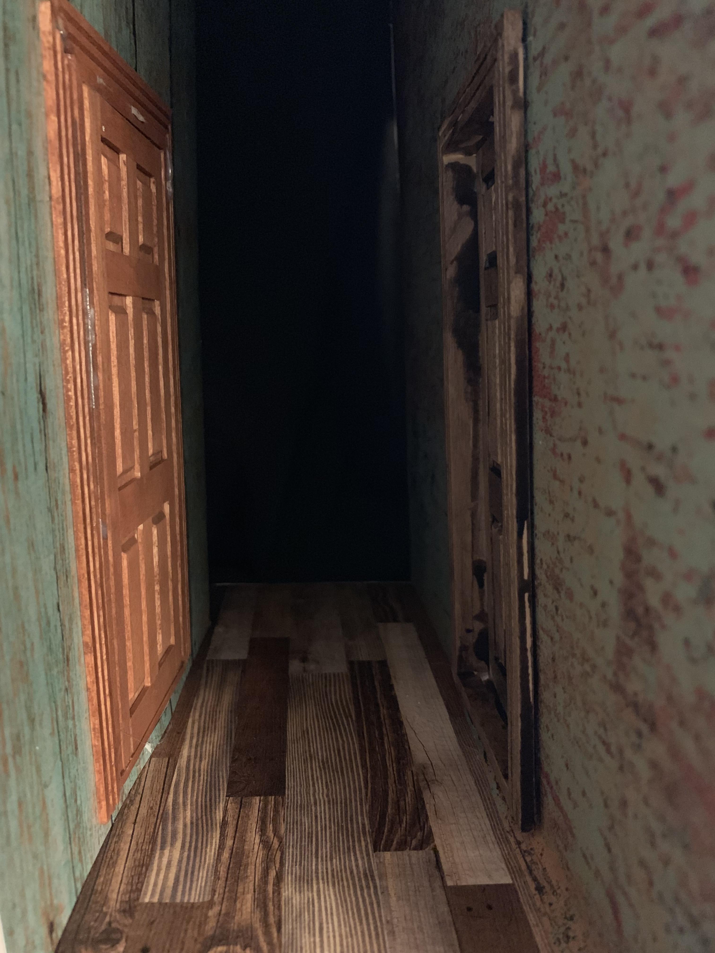 The dark hallway in the Corbitt House from “The Haunting “ r