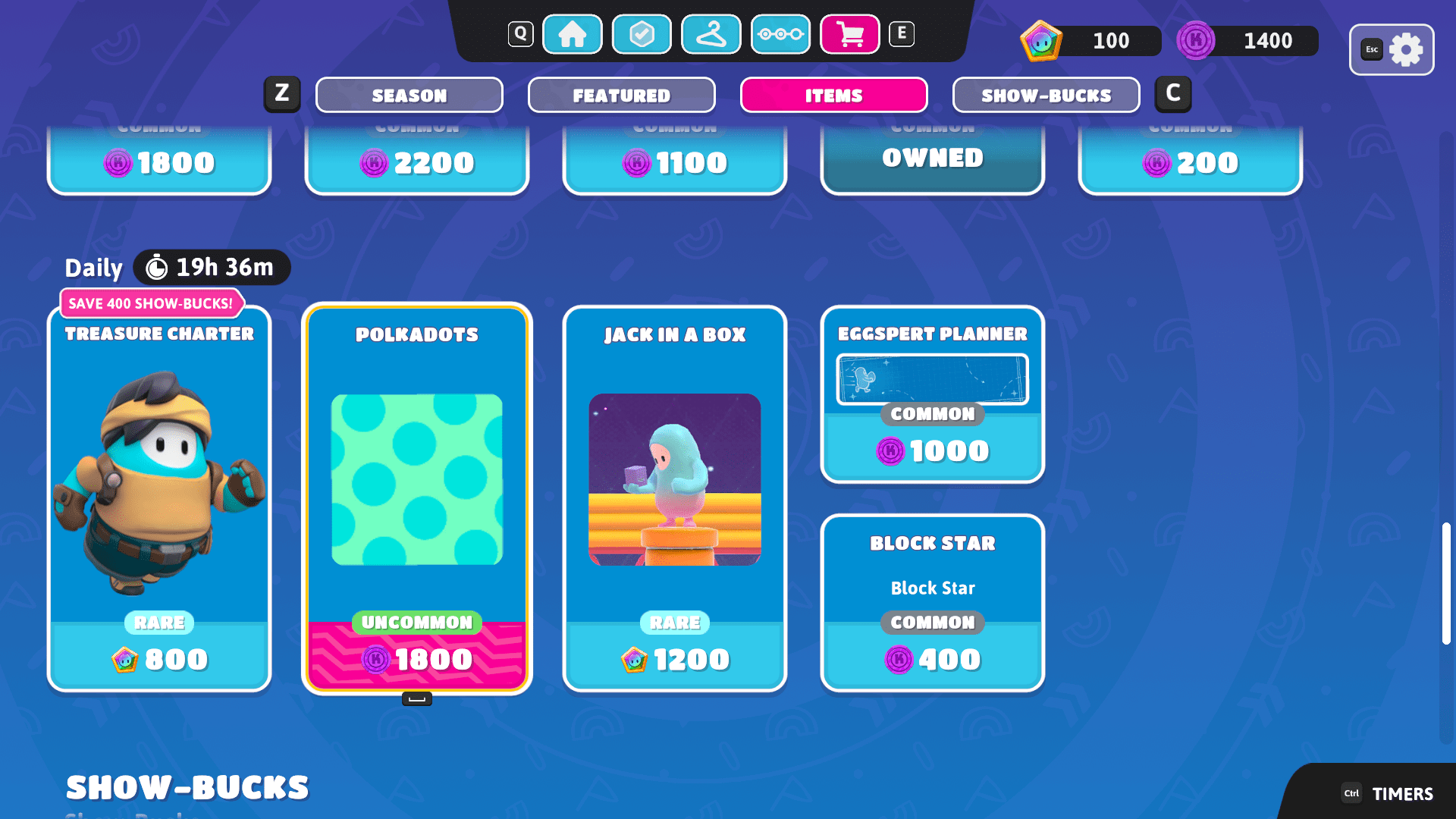 Kudos are not only for common item purchases, my daily shop has an