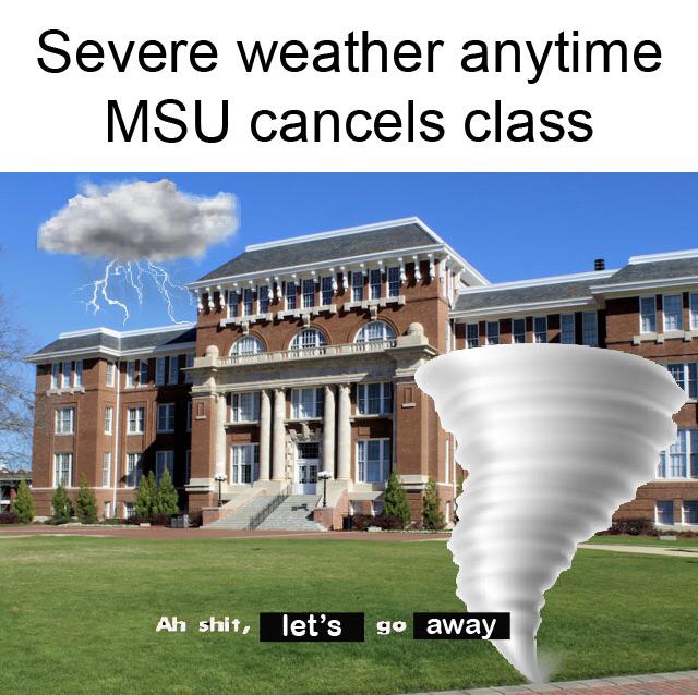 For a school with such a good meteorology program r/Msstate