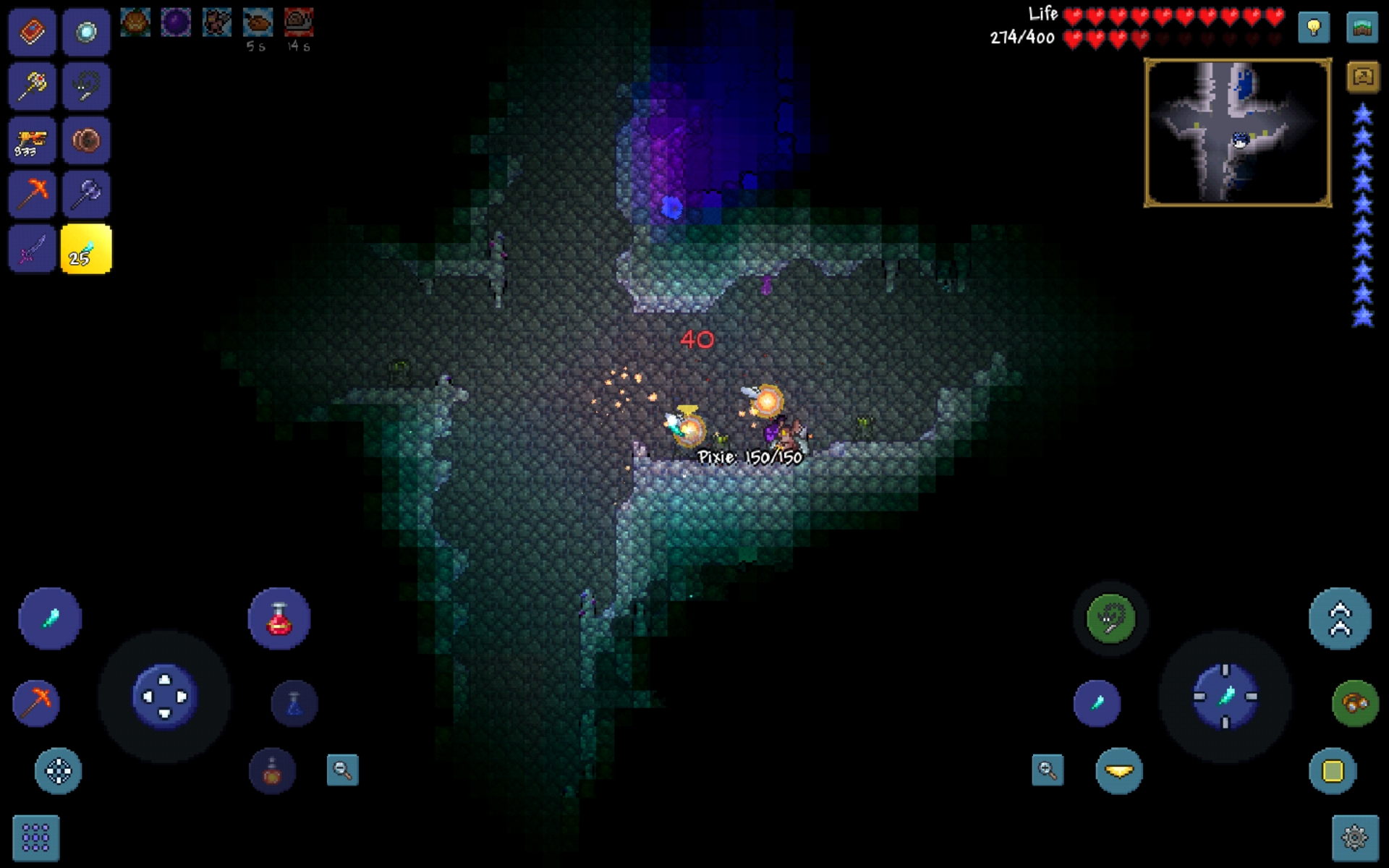 My hallowed spawned inside a corruption biome so now i have holy EoW