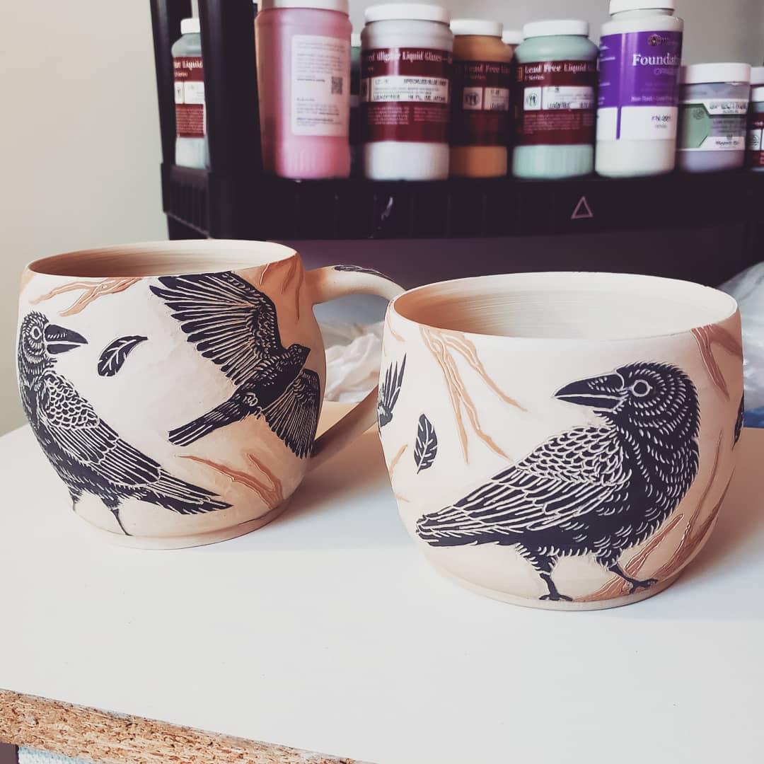 Crow Themed Pottery r/crows