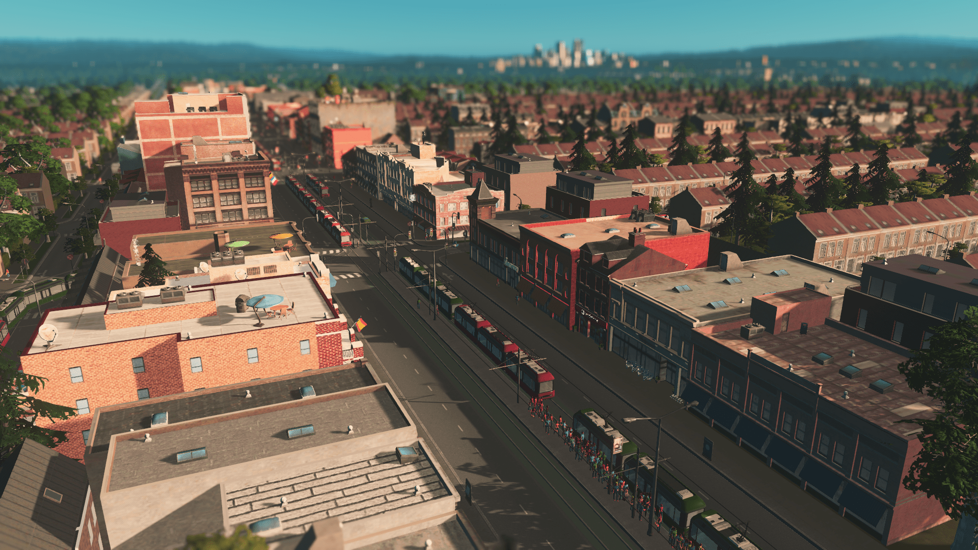 Streetcar suburb with downtown Lake City in the background r