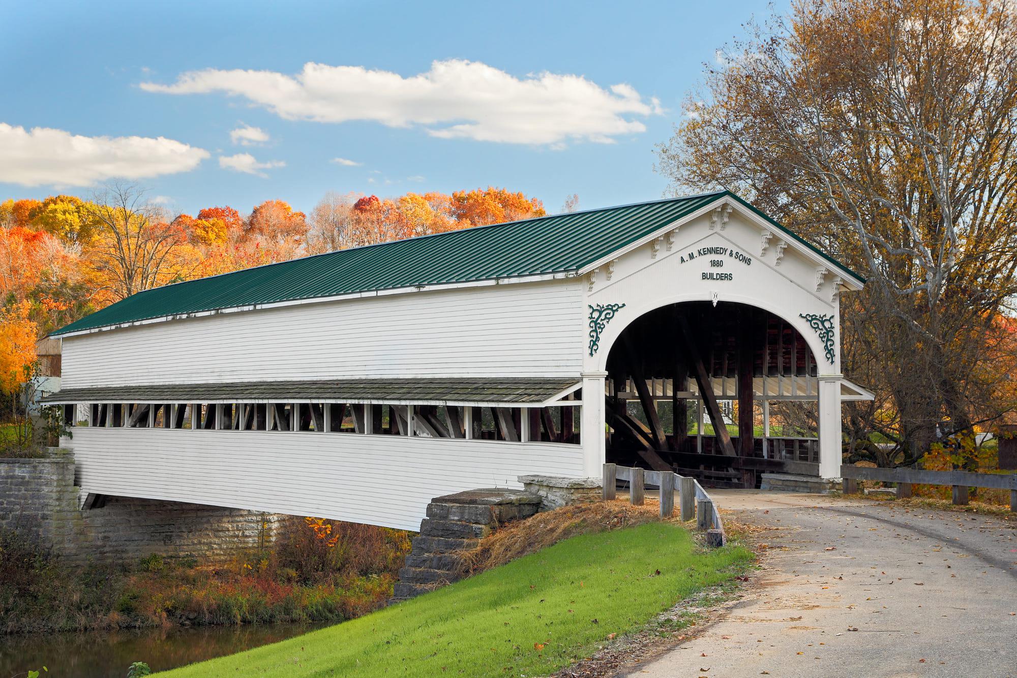 Westport Covered Bridge in Westport, IN. (by Keifer) [2000x1334