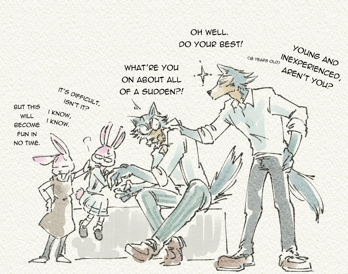 Meeting their future selves [ktandoku] r/Beastars
