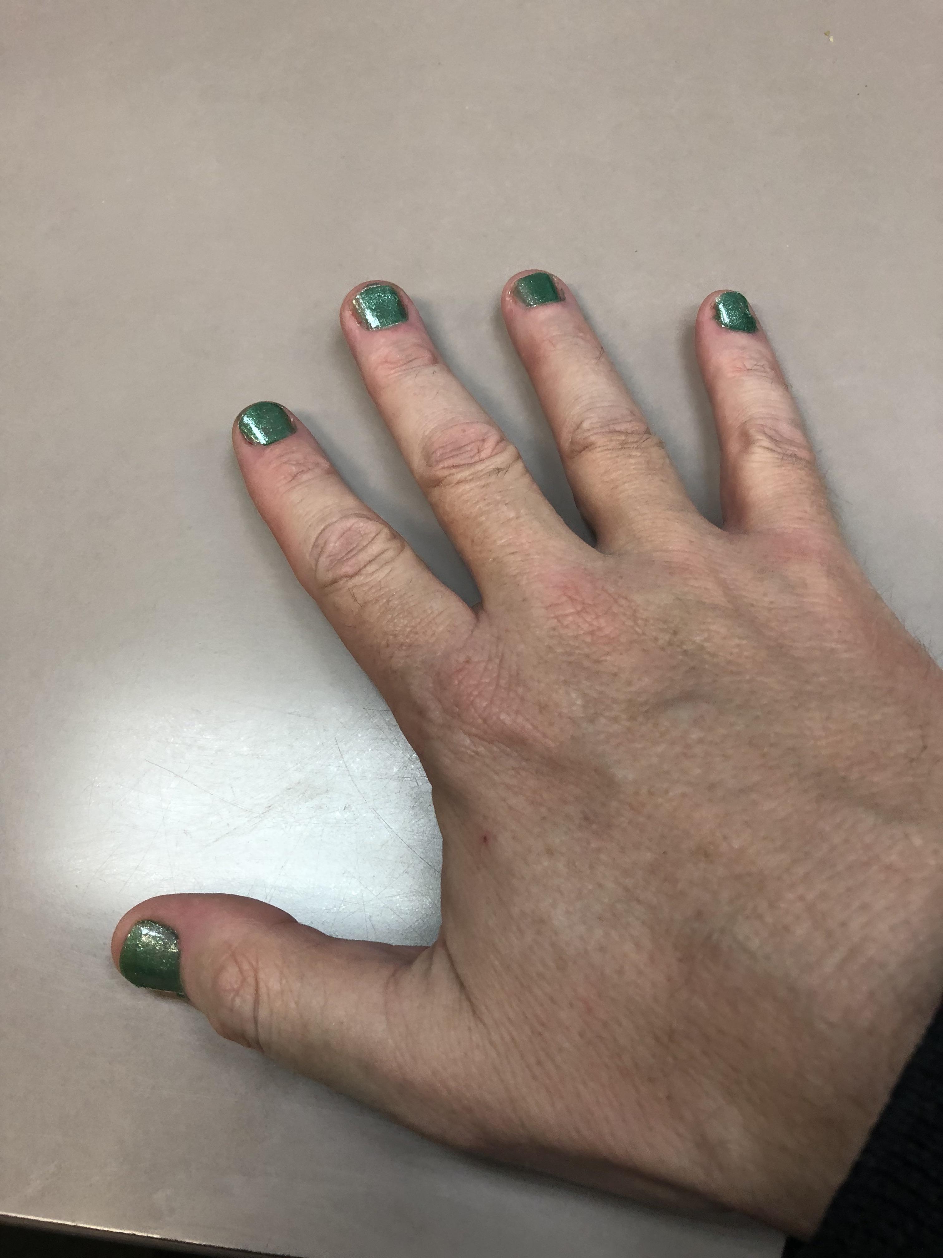 Tonight’s nails “Long Beach” r/NonBinary